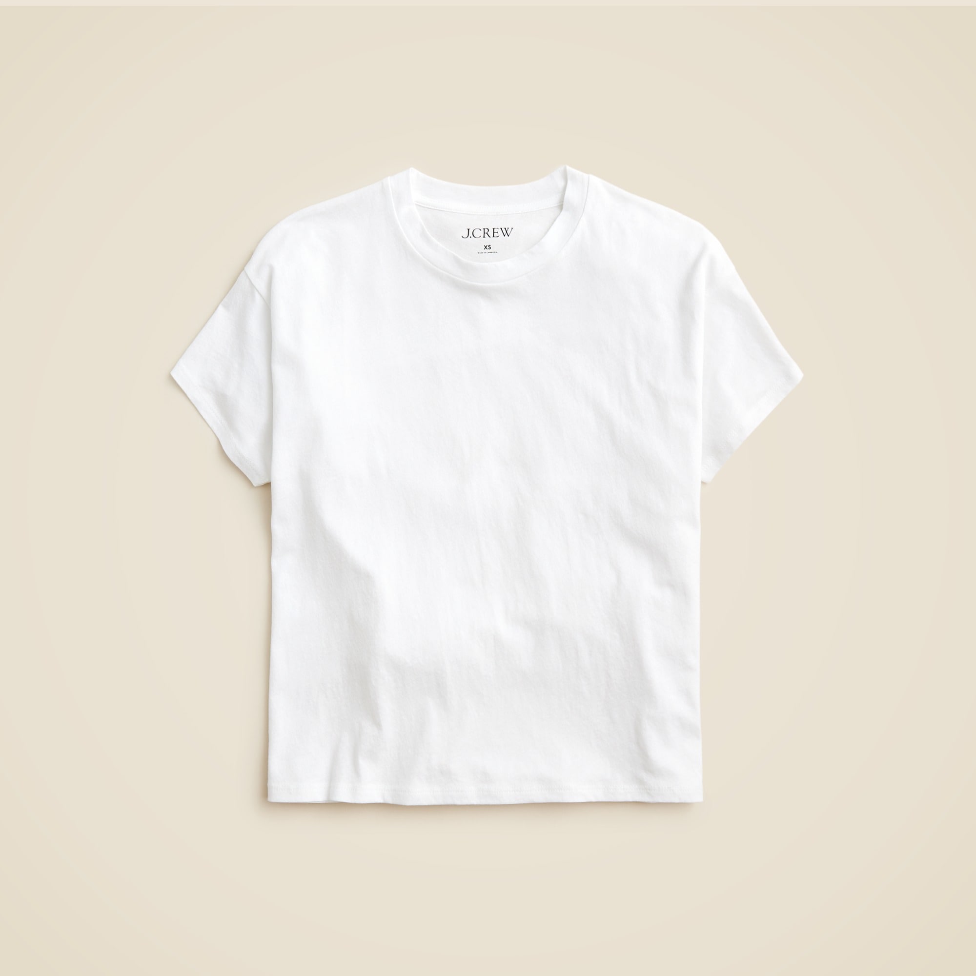  Feather jersey cropped T-shirt