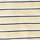 Feather jersey cropped T-shirt in stripe LOGAN STRIPE CREAM IVOR