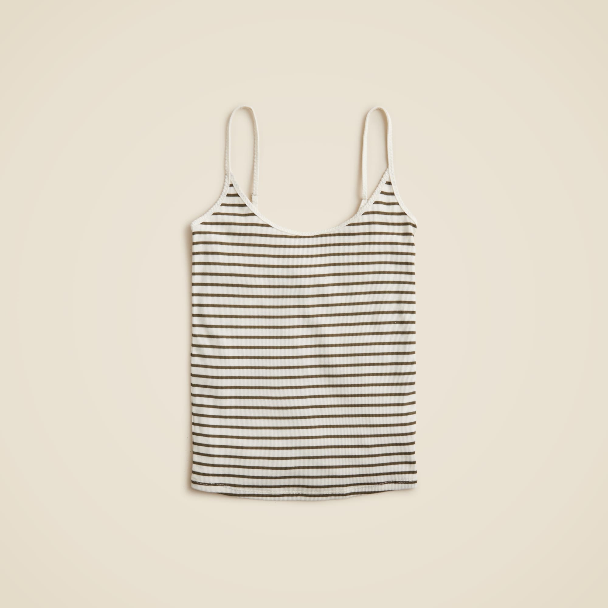 womens Fine rib camisole in stripe