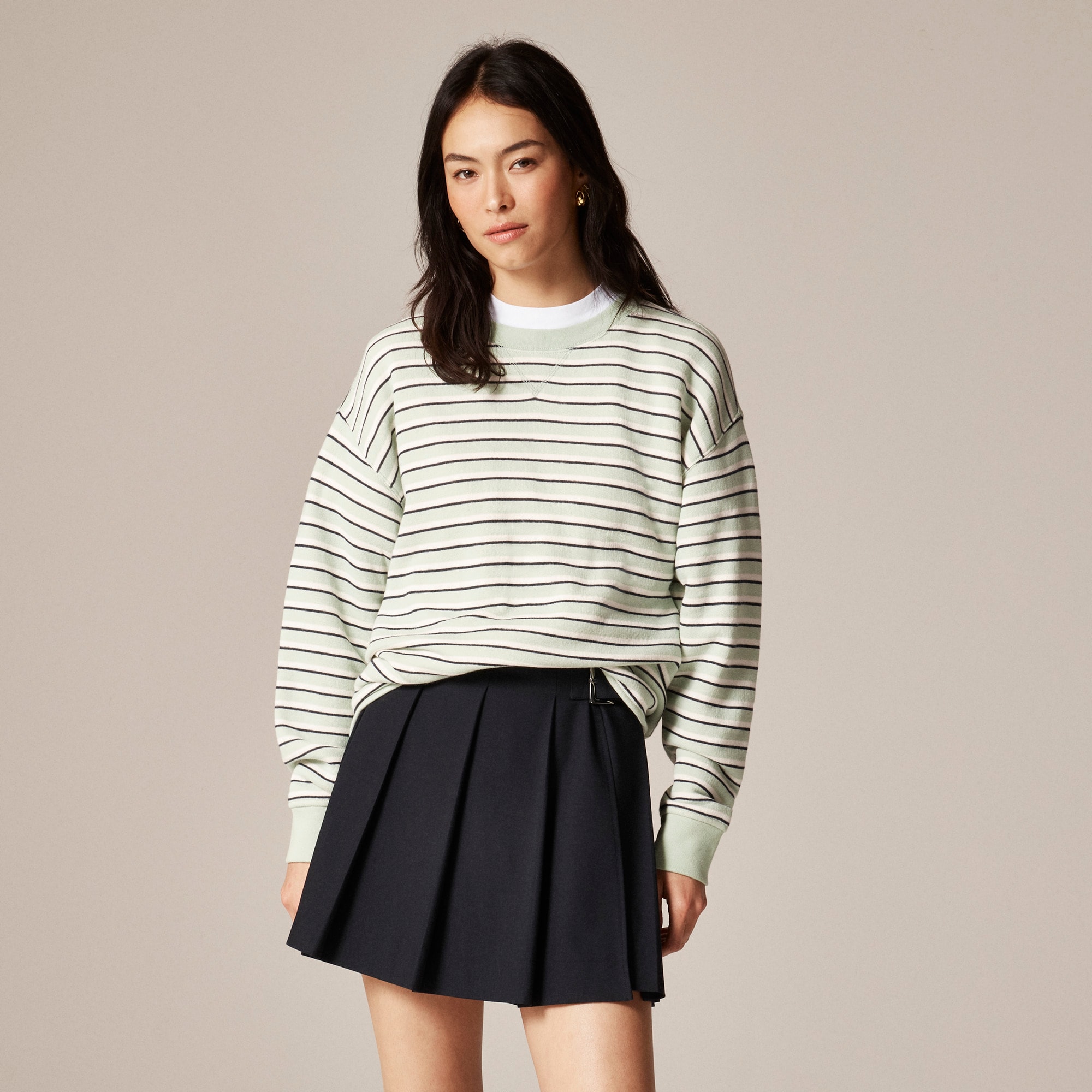 Heritage terry relaxed crewneck sweatshirt - image 2