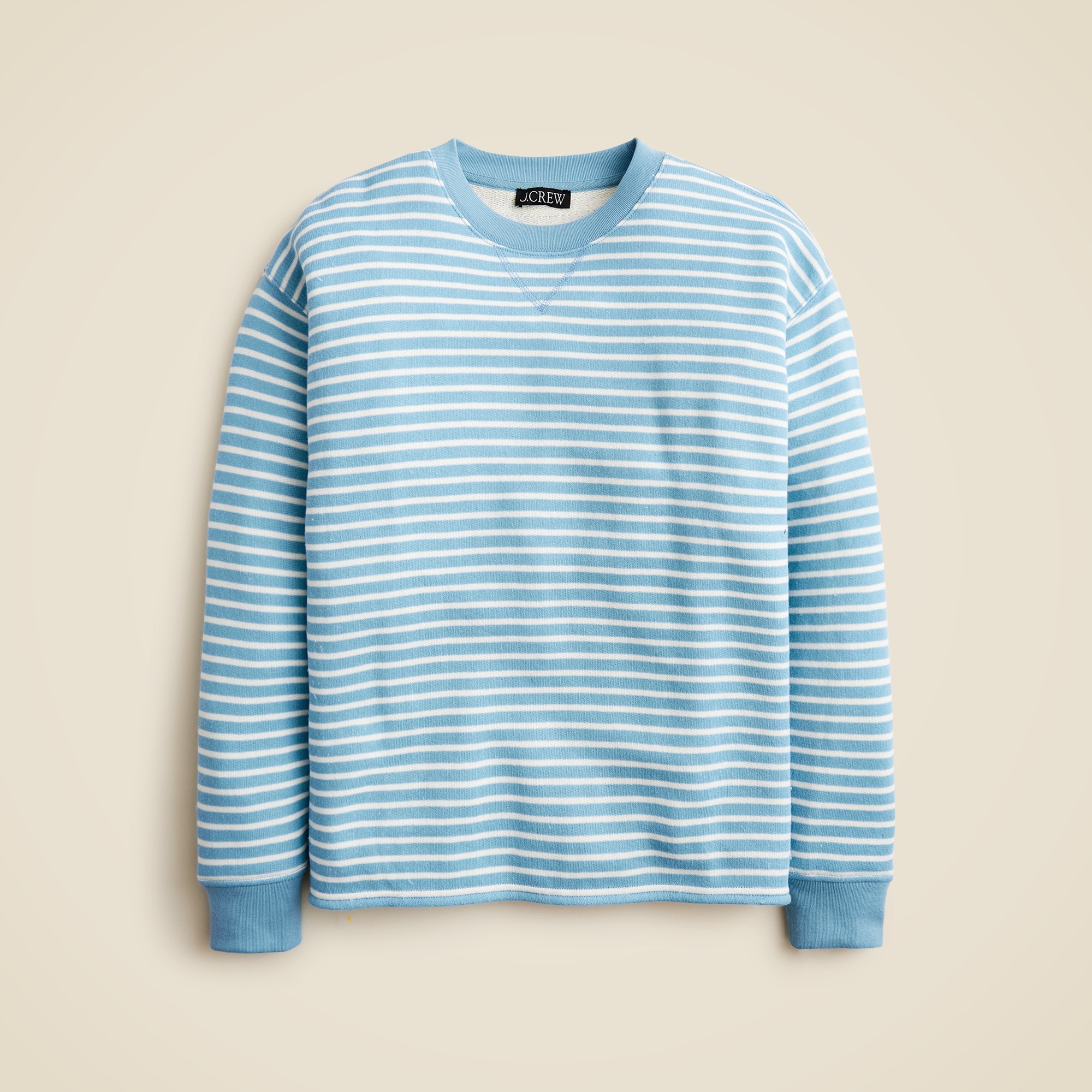 womens Heritage terry relaxed crewneck sweatshirt
