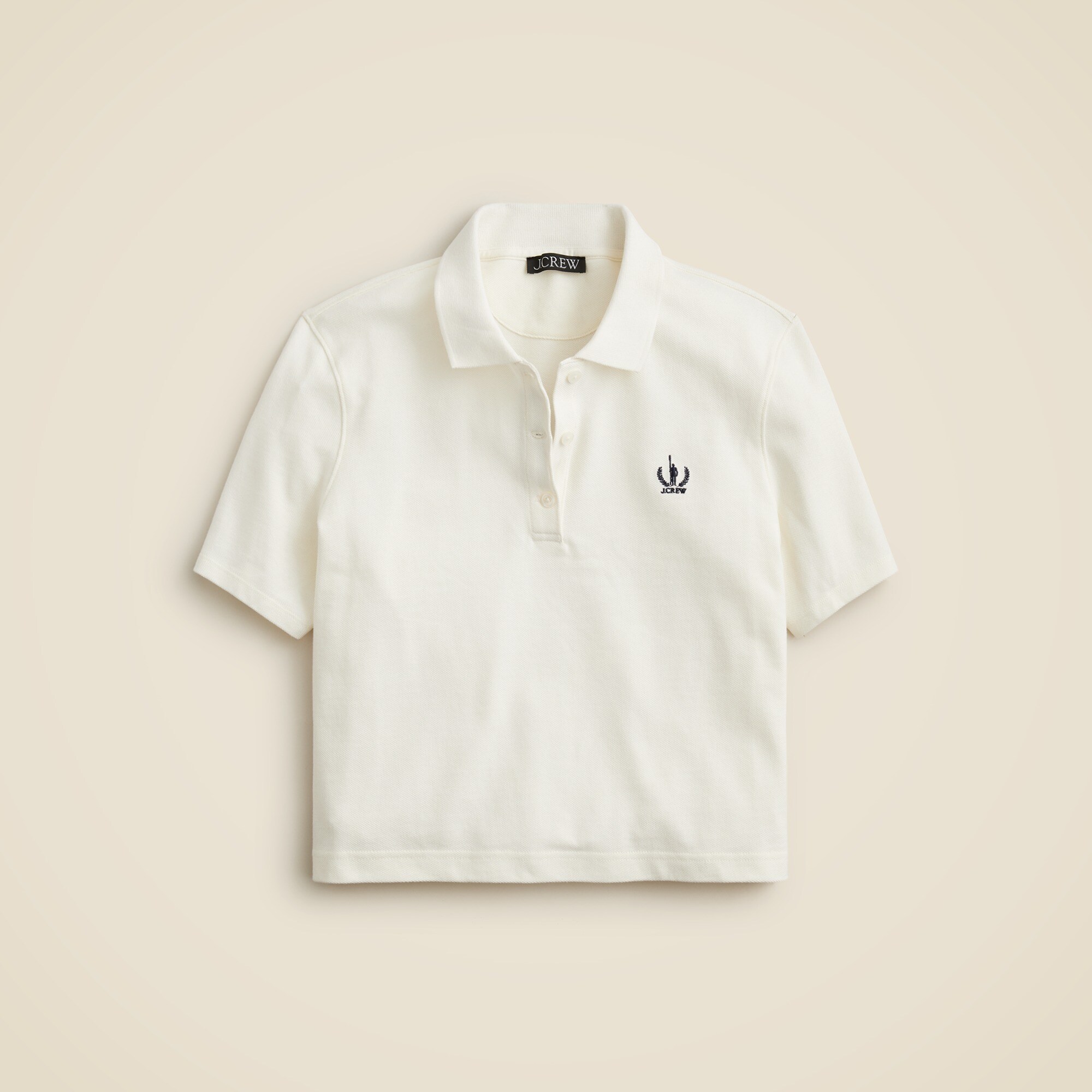 トップス Pique Polo Knit Top white トップス Pique Polo Knit Top white トップス Pique Polo Knit