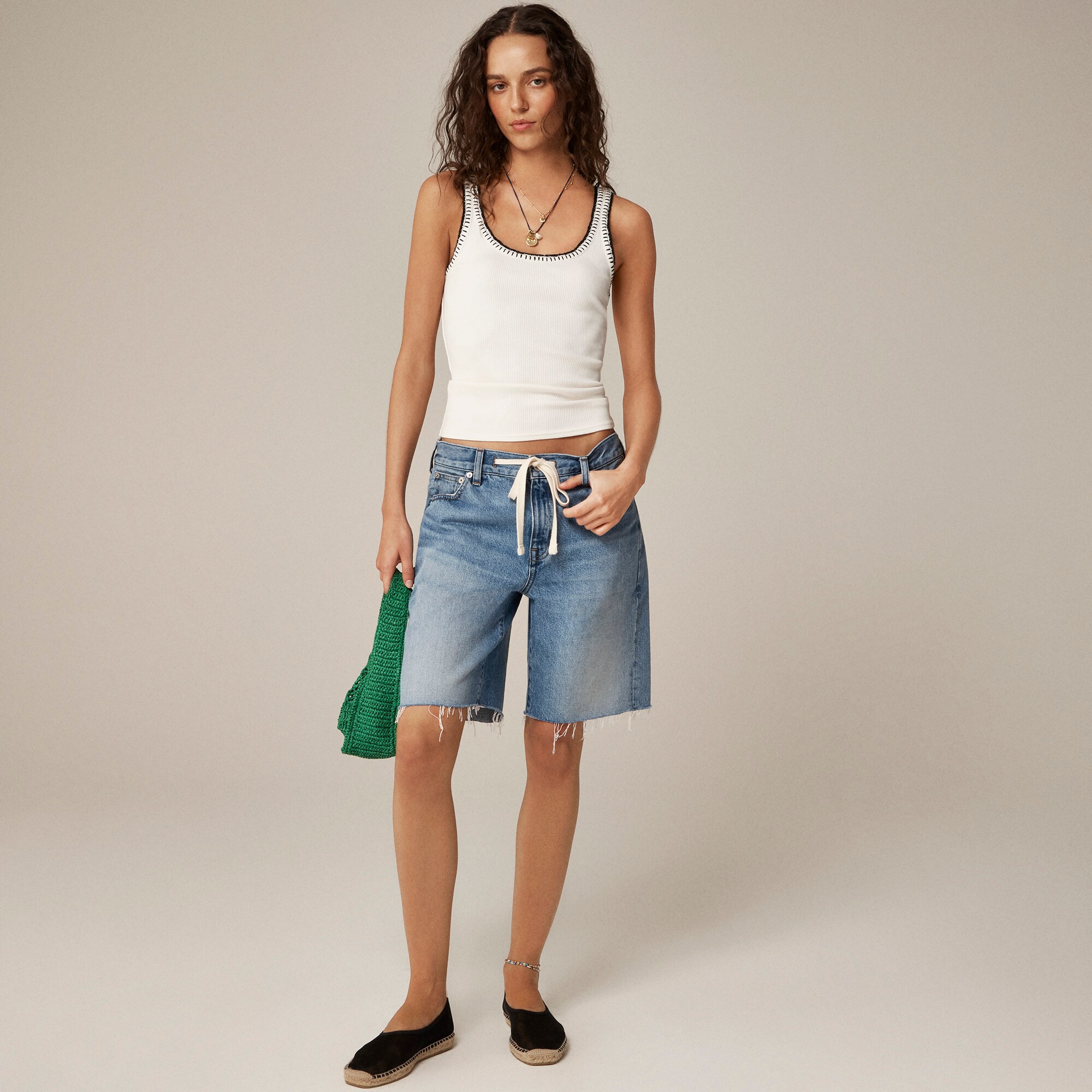 Vintage rib tank with contrast stitch - image 3