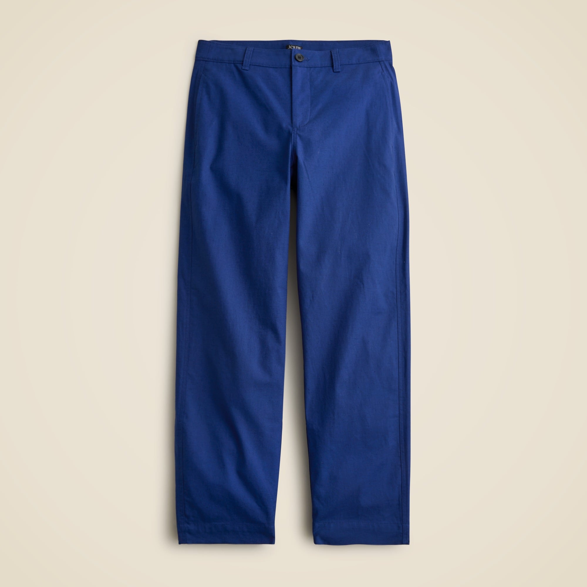 Barrel-leg pant in cotton blend