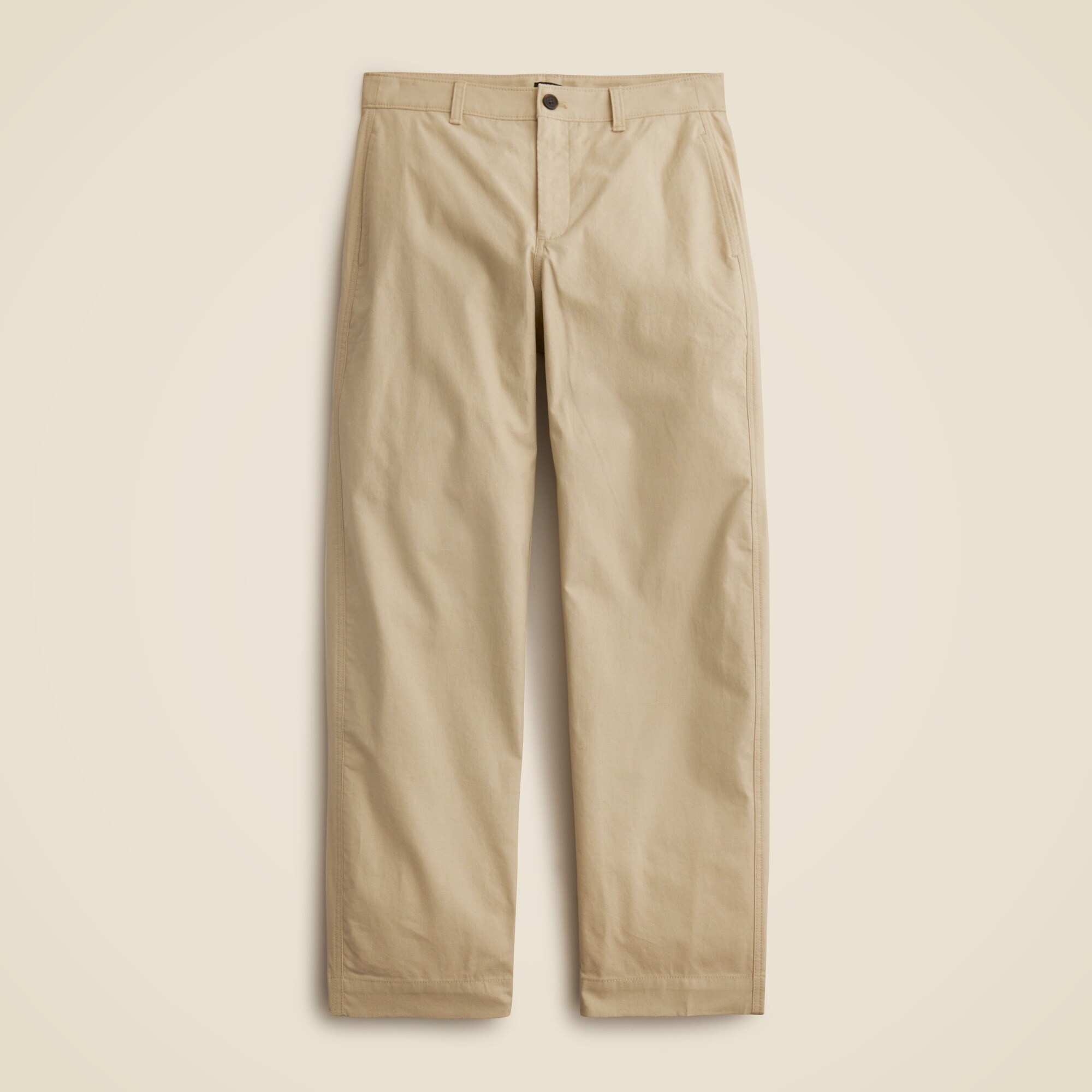 Barrel-leg pant in cotton blend