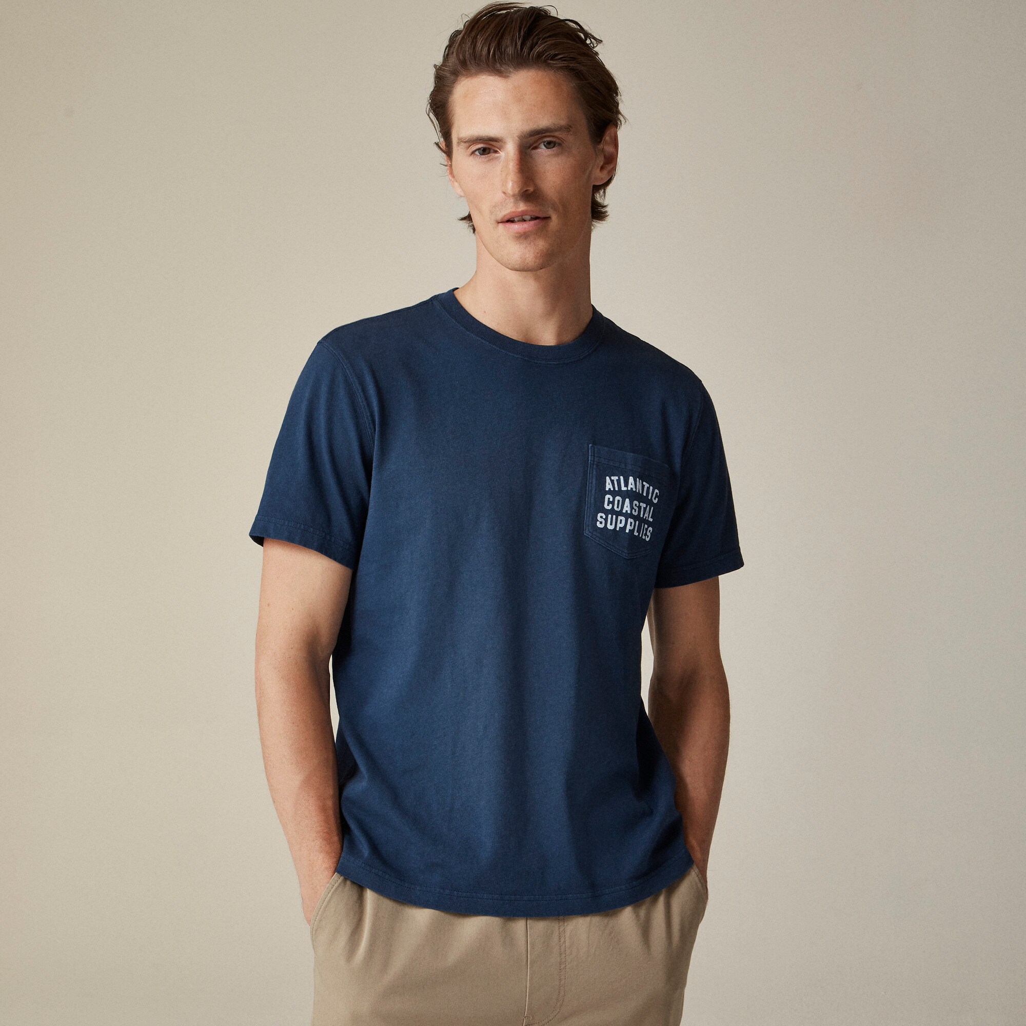  Atlantic Coastal Supplies X J.Crew vintage-wash cotton graphic T-shirt