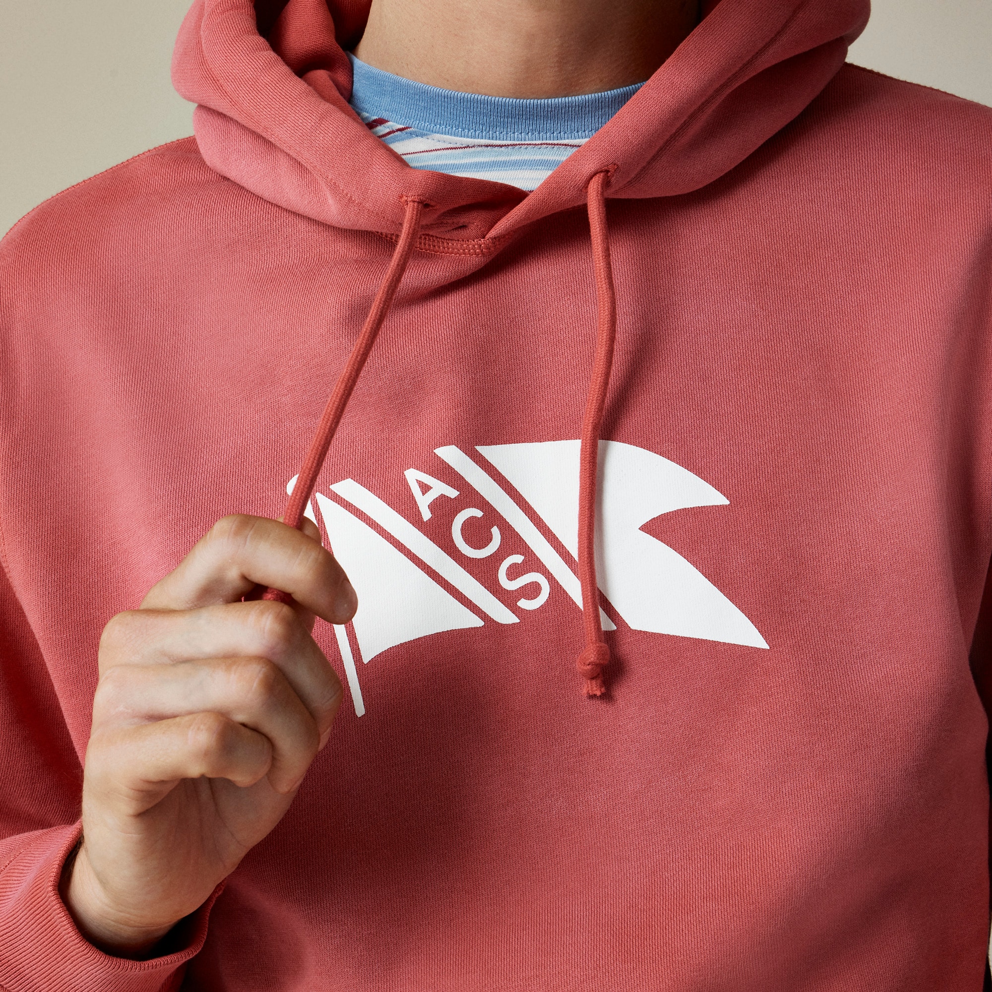 Atlantic Coastal Supplies X J.Crew Graphic Fleece Hoodie For Men