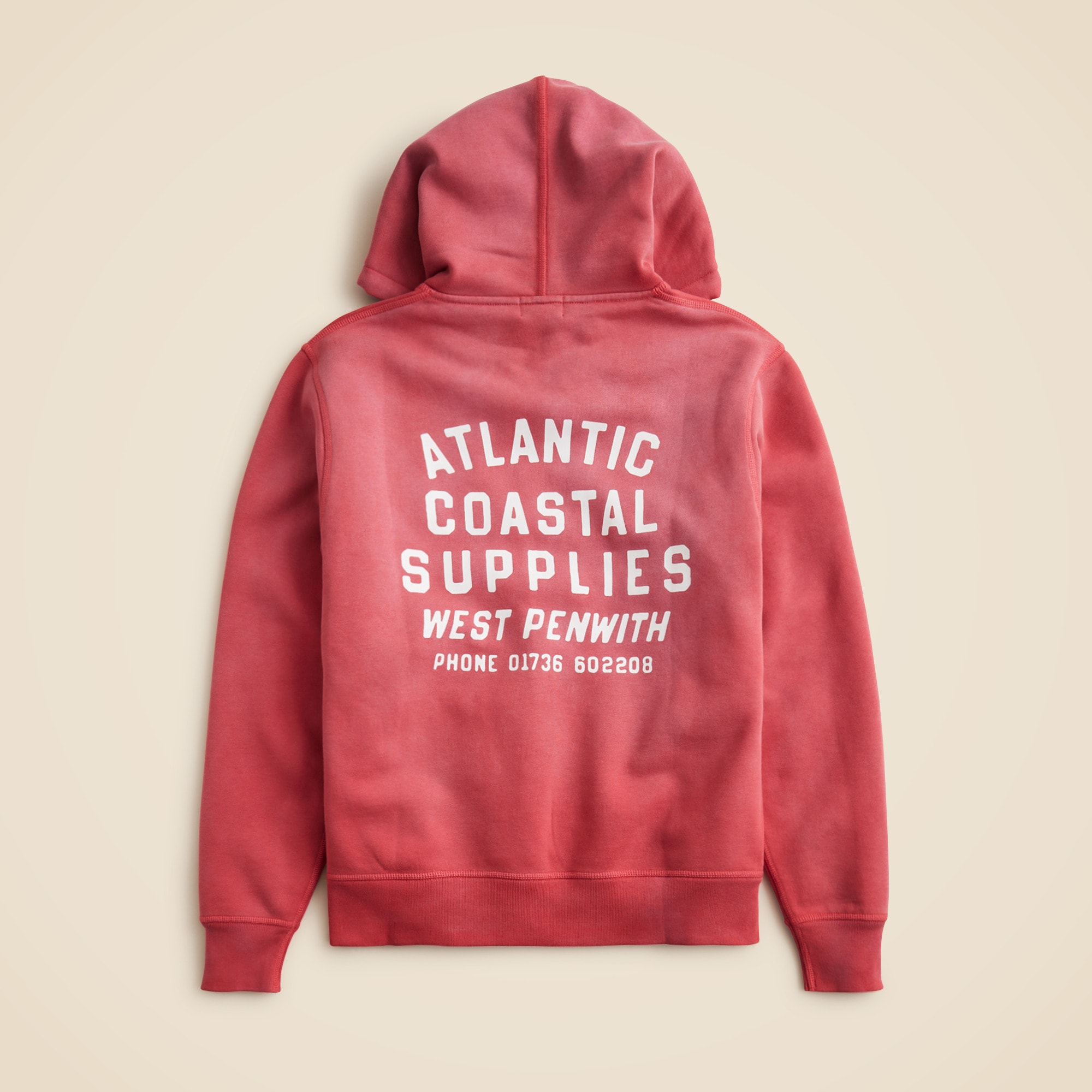 Atlantic Coastal Supplies X J.Crew Graphic Fleece Hoodie For Men