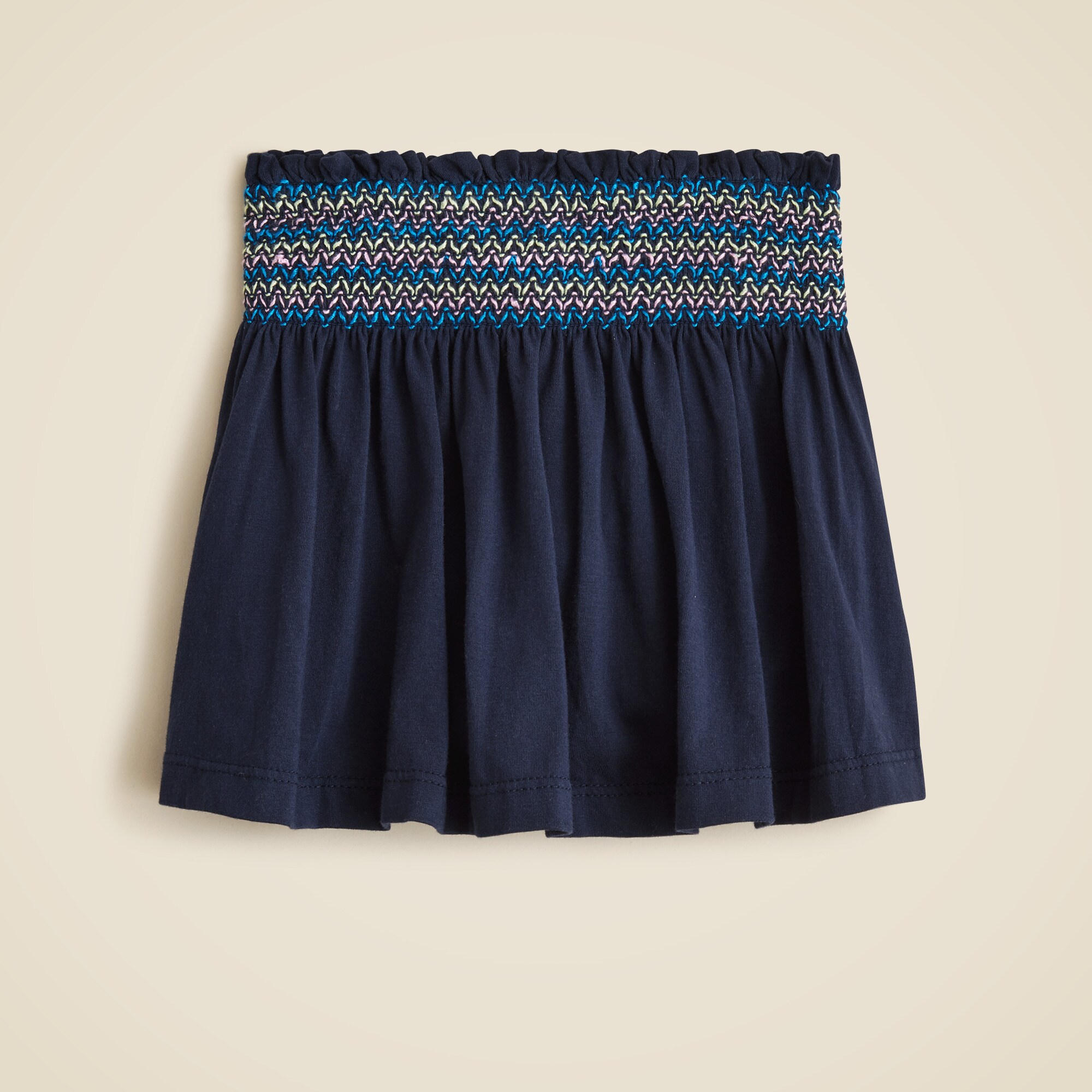 girls Girls' smocked skort in broken-in-jersey