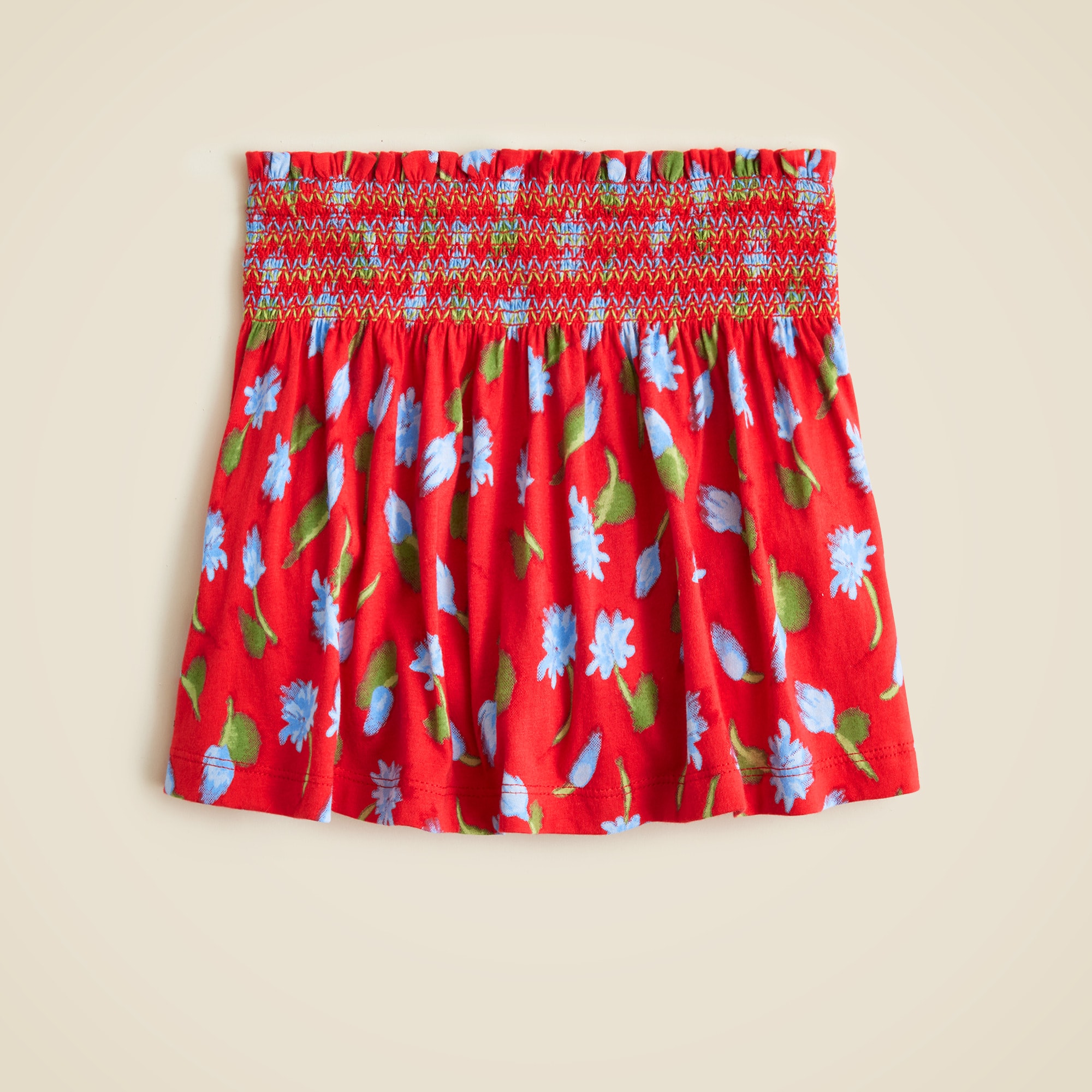 girls Girls' smocked skort in broken-in-jersey