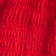 Girls' smocked lettuce-edge short in crinkled jersey VINTAGE RED