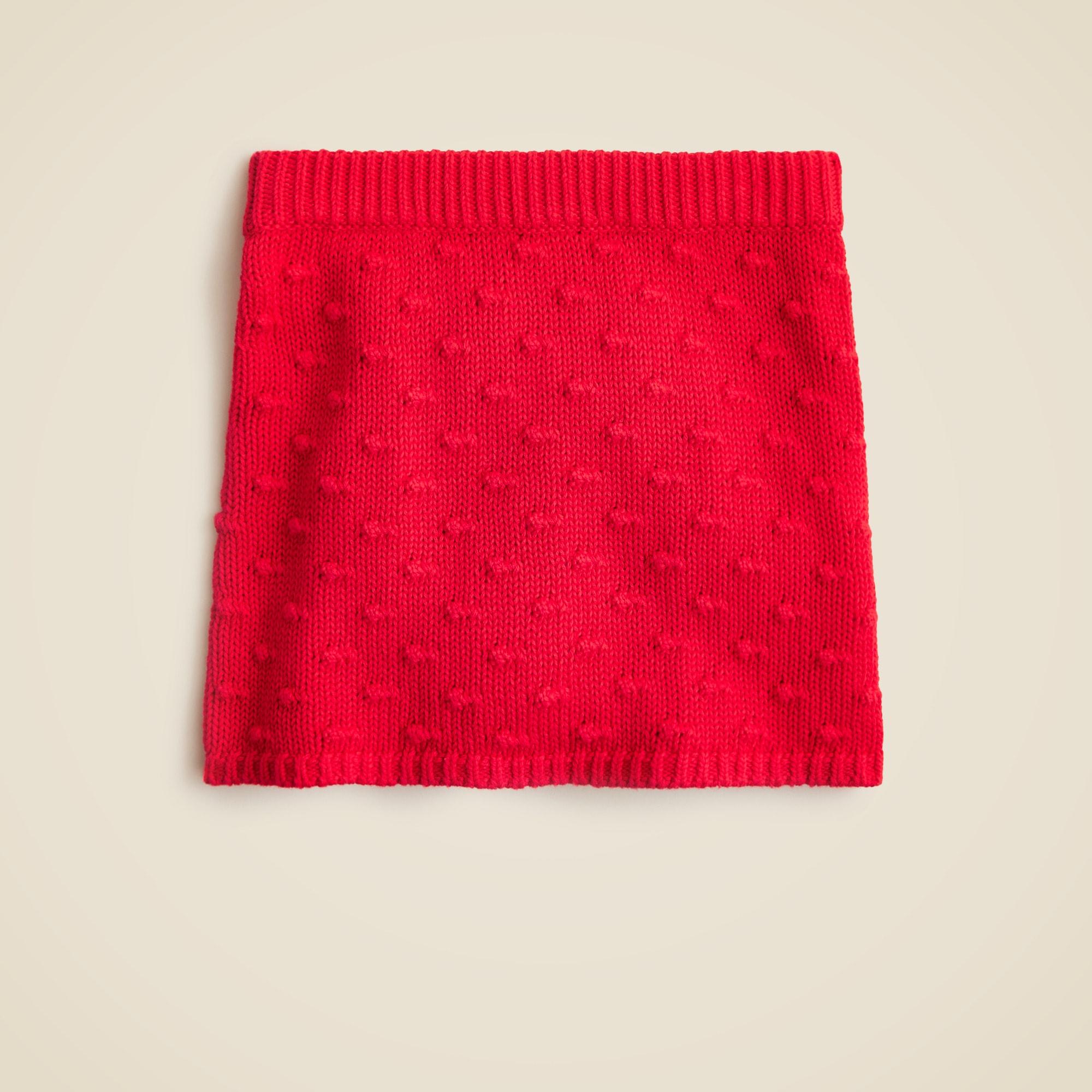 Girls' bobble sweater-skirt in cotton blend