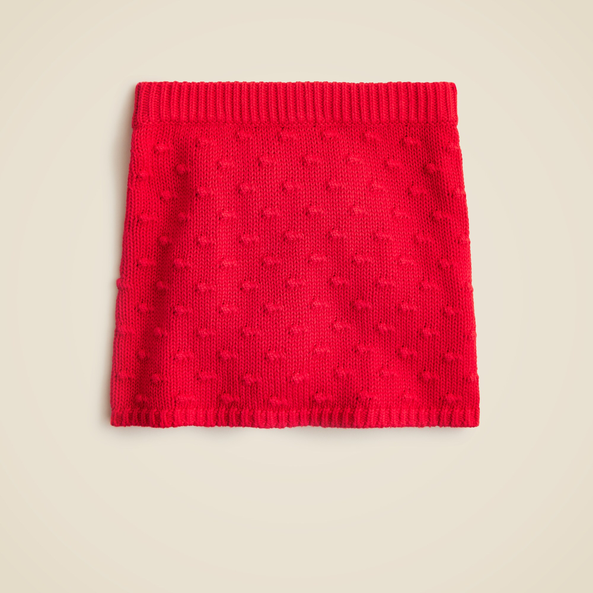  Girls' bobble sweater-skirt in cotton blend