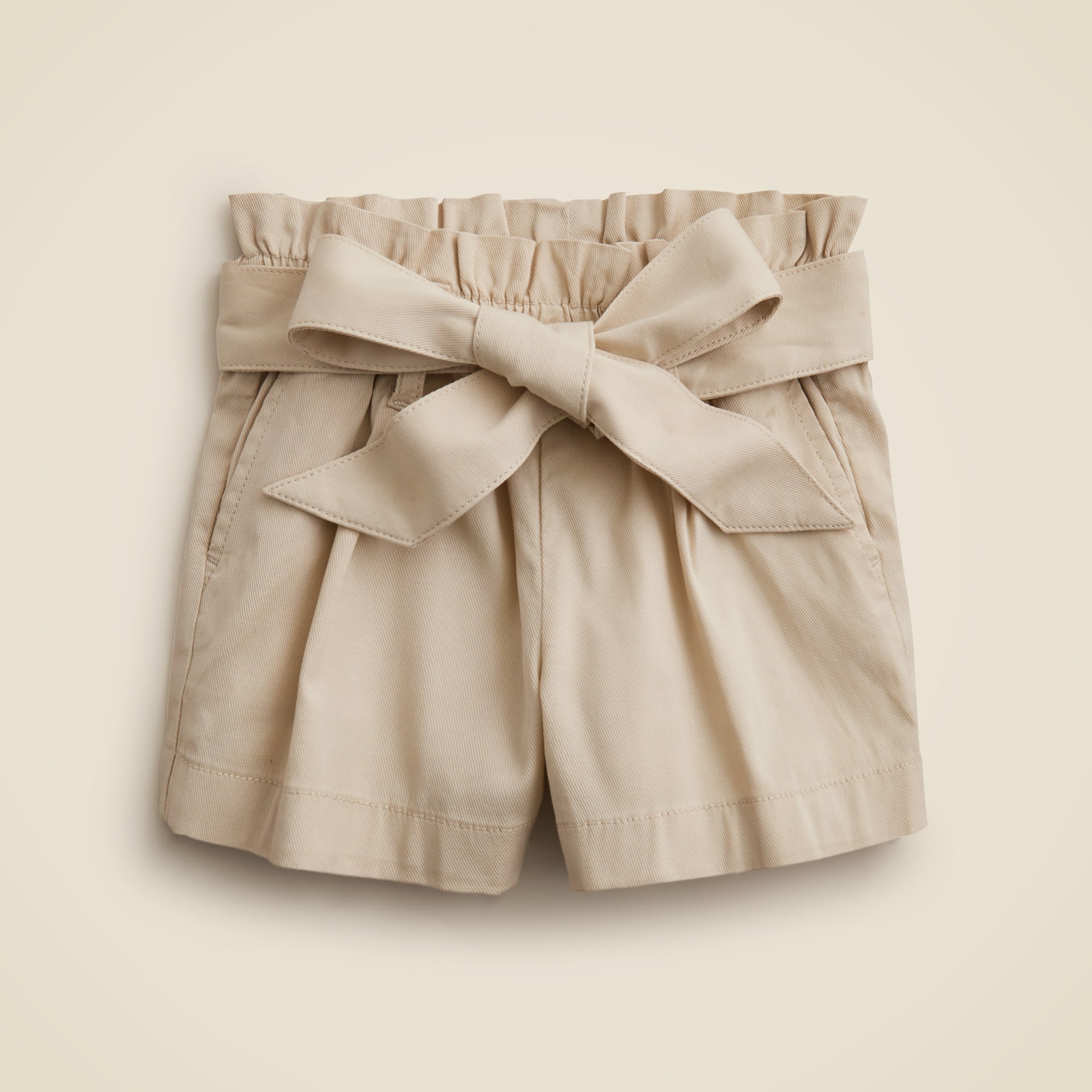 girls Girls' tie-waist short in drapey twill