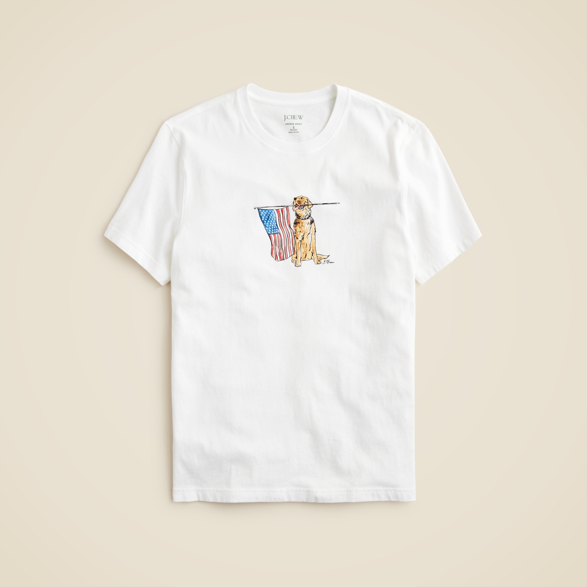 Vintage-wash cotton graphic T-shirt