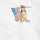 Vintage-wash cotton graphic T-shirt INDEPENDENT DOG WHITE