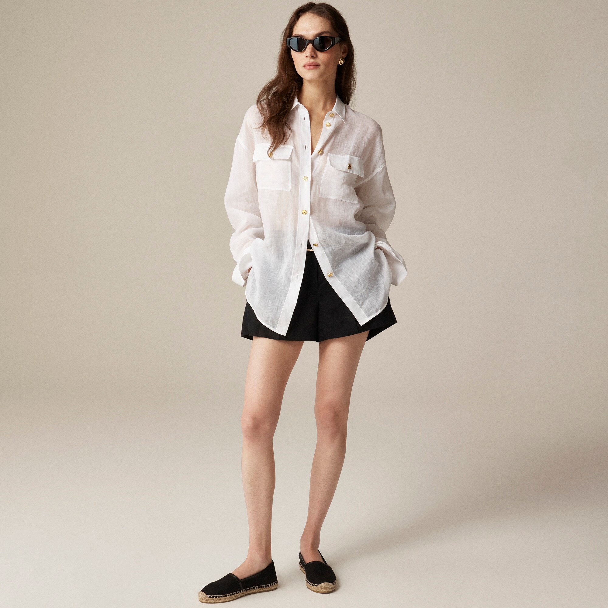 womens Alighieri X J.Crew &Eacute;tienne oversized shirt in ramie