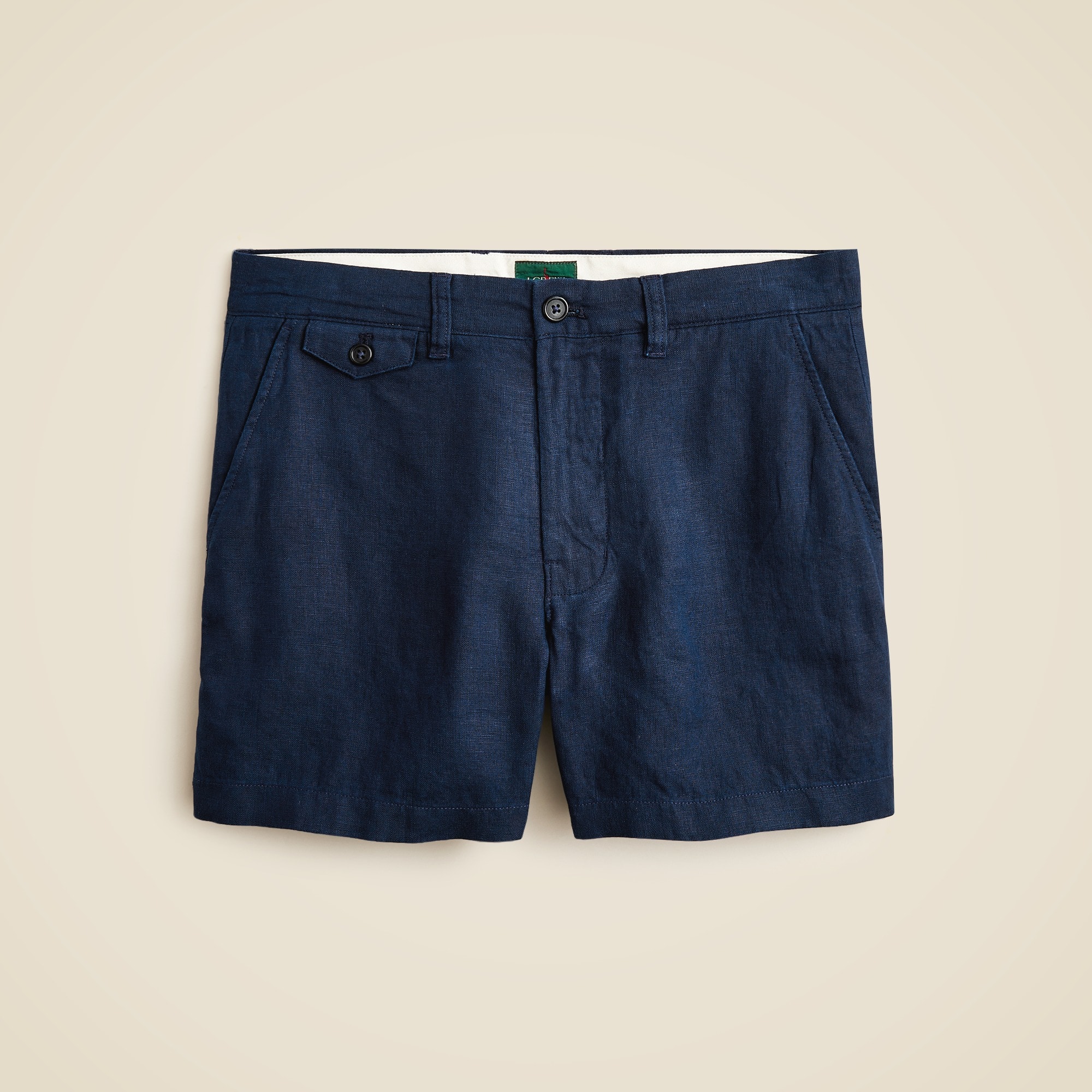 mens 5&quot; linen short