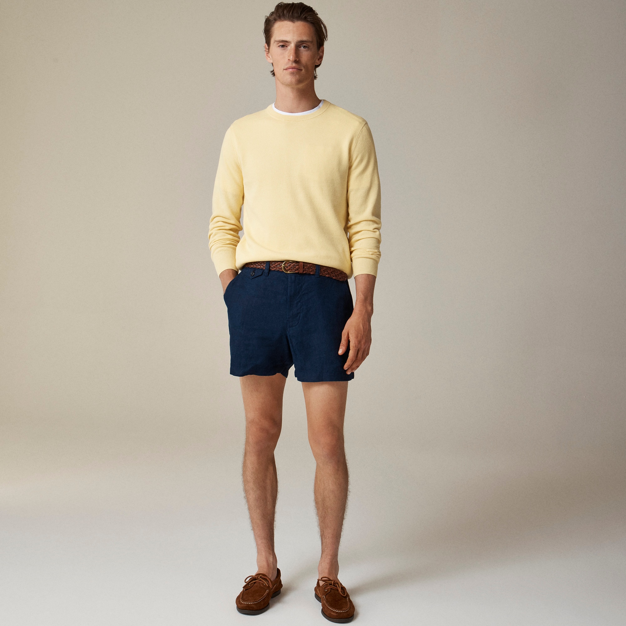 5" linen short