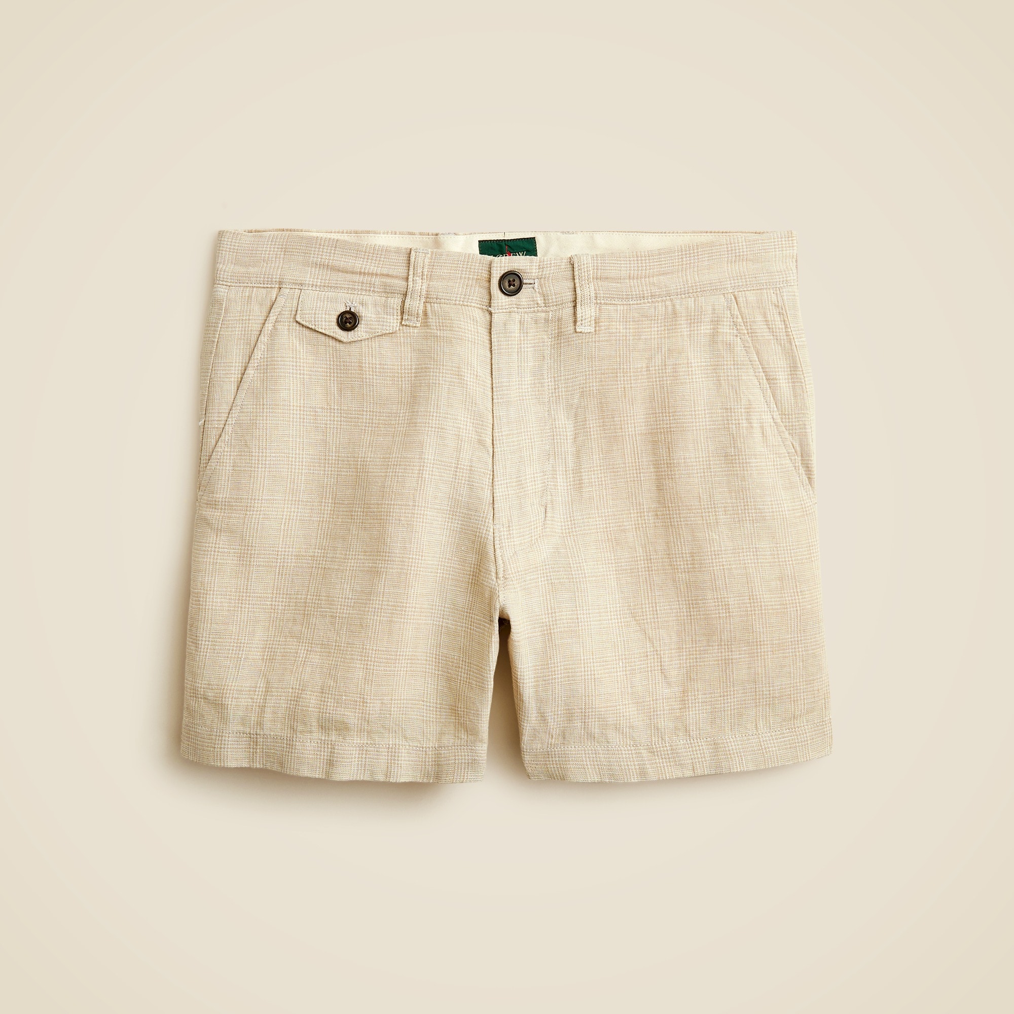 mens 5&quot; linen short
