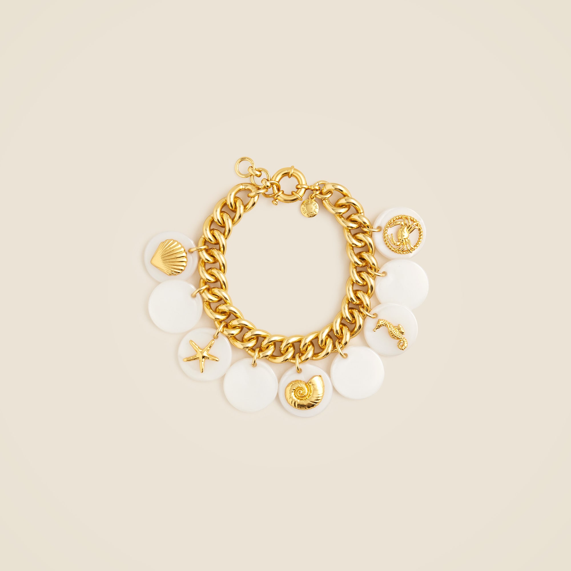 womens Chainlink nautical charm bracelet
