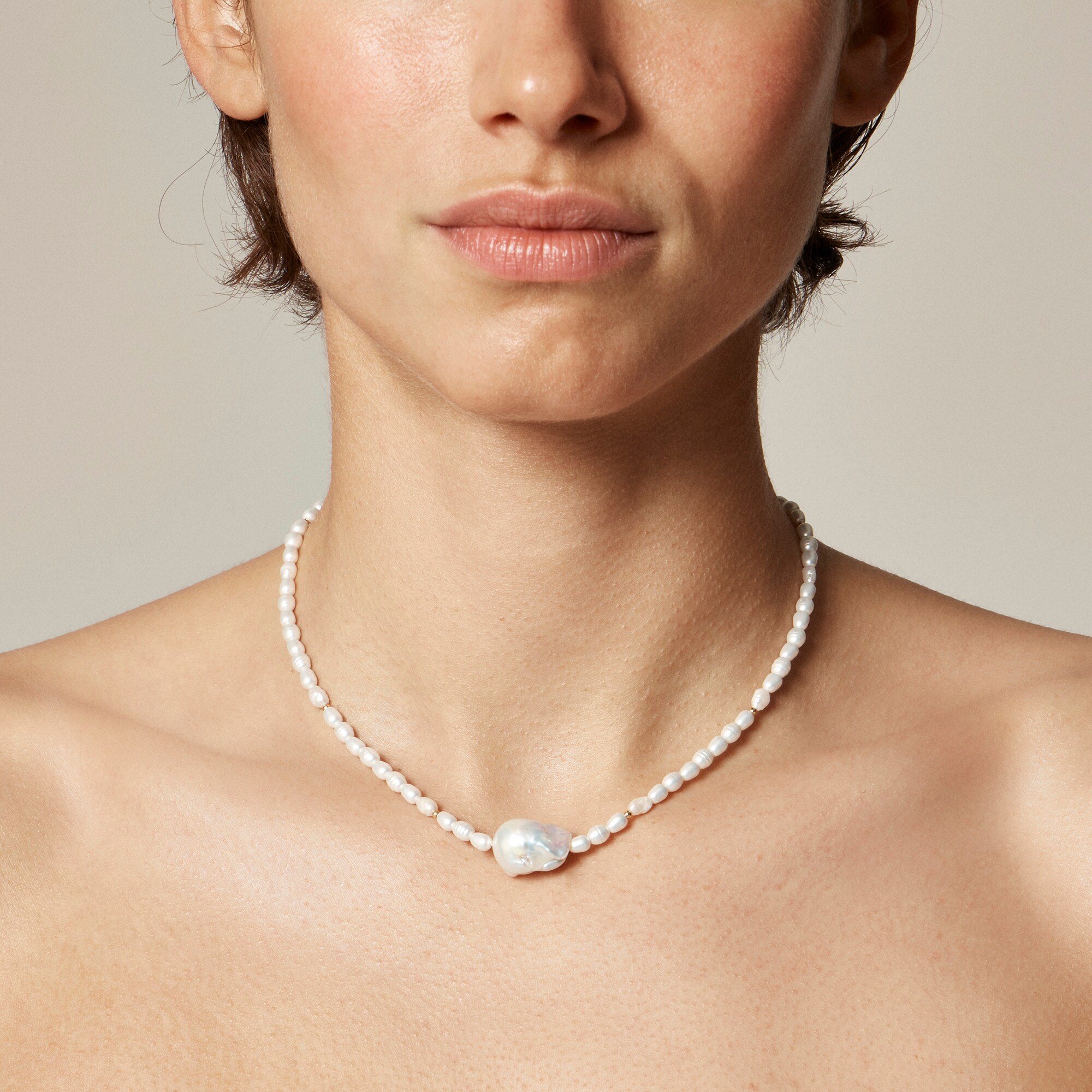  Baroque pearl necklace