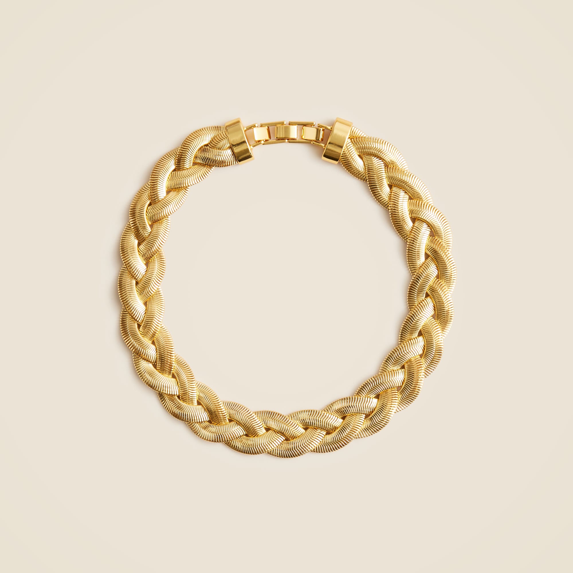 womens Braided snake chain necklace