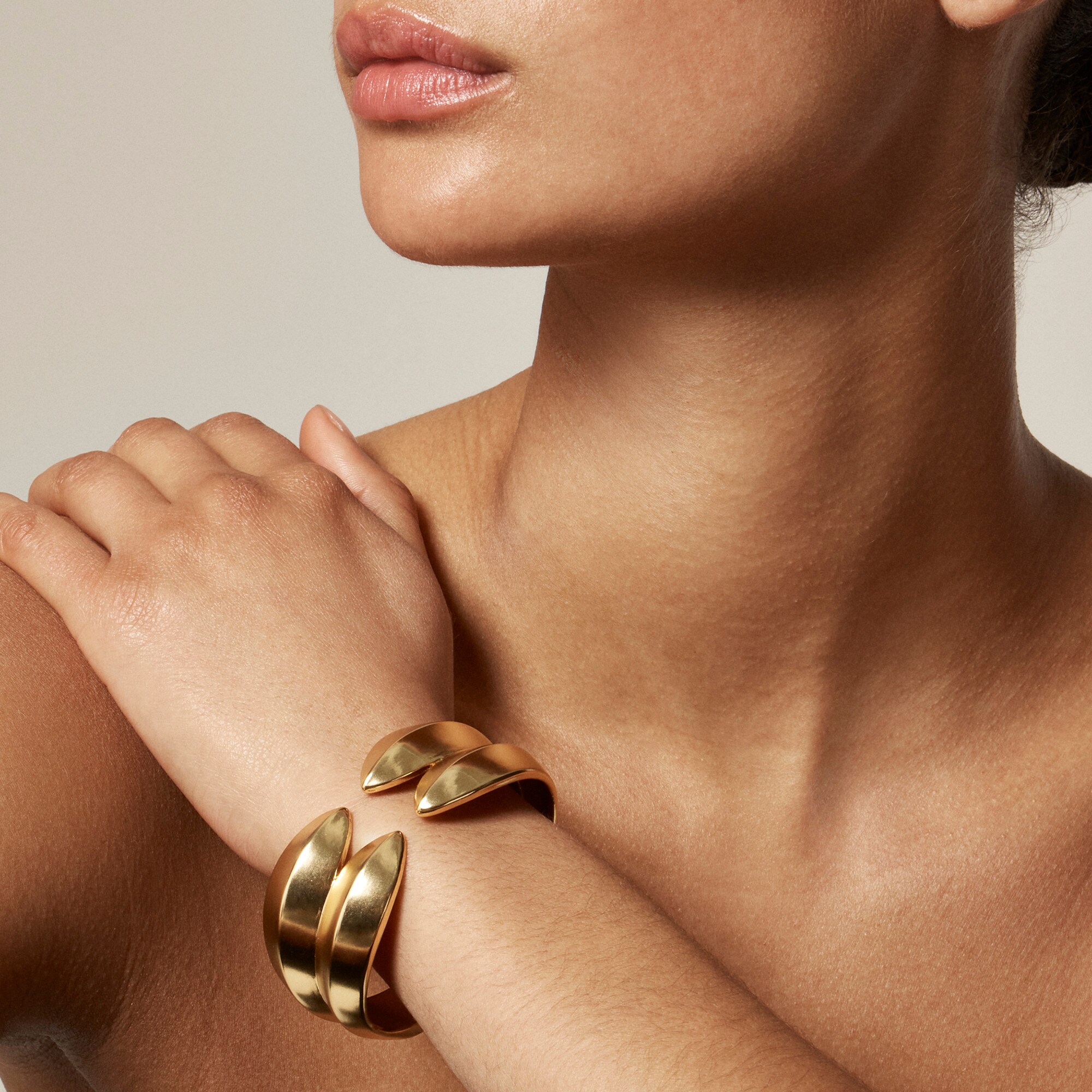 womens Hinge double-cuff bracelet