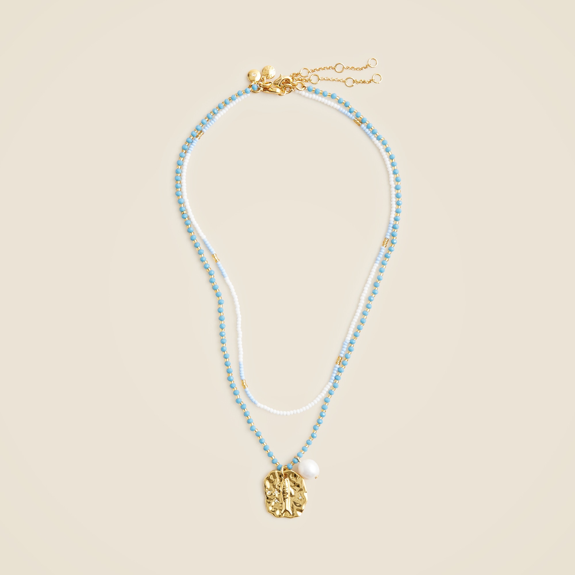 womens Layered fish pendant necklace
