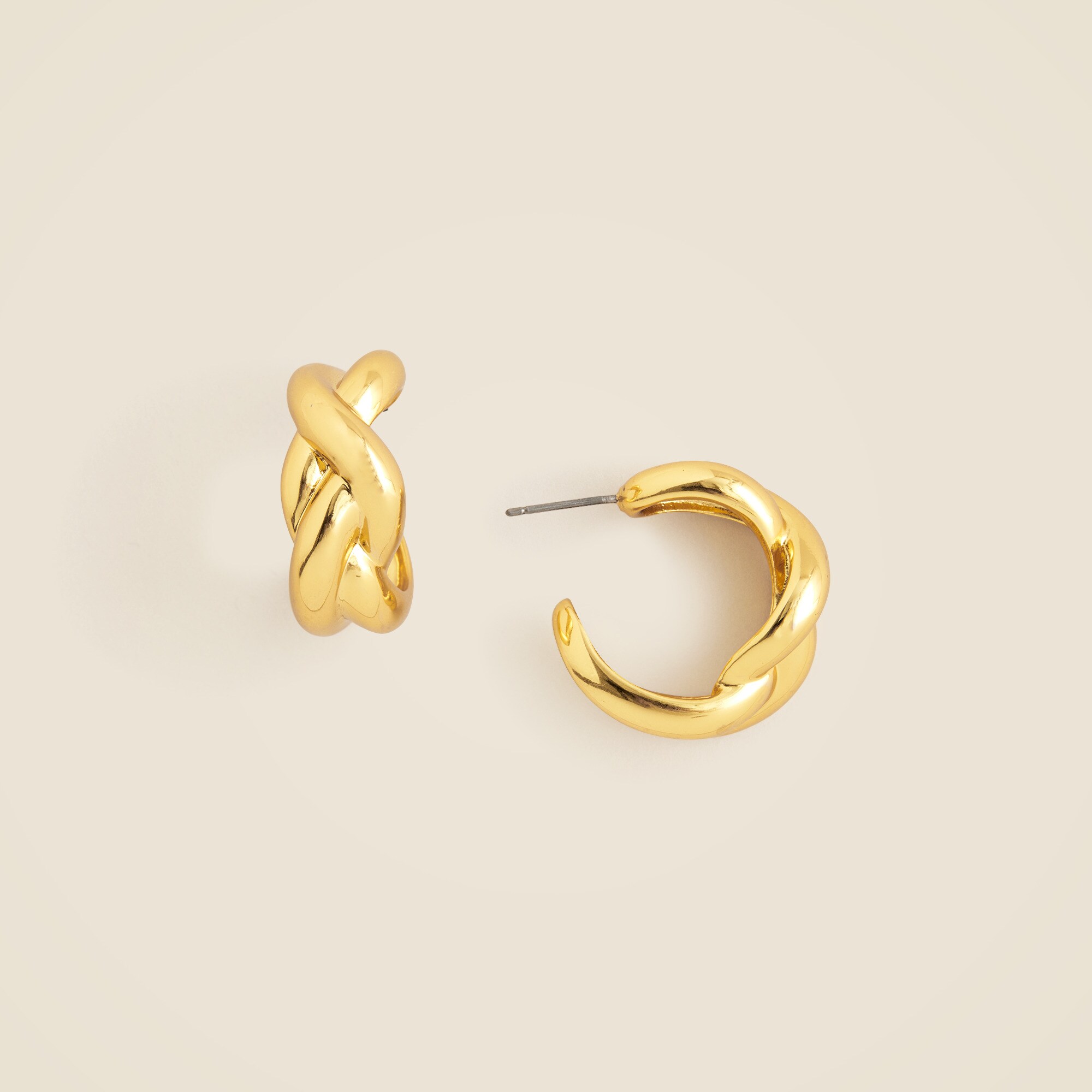  Braided hoop earrings