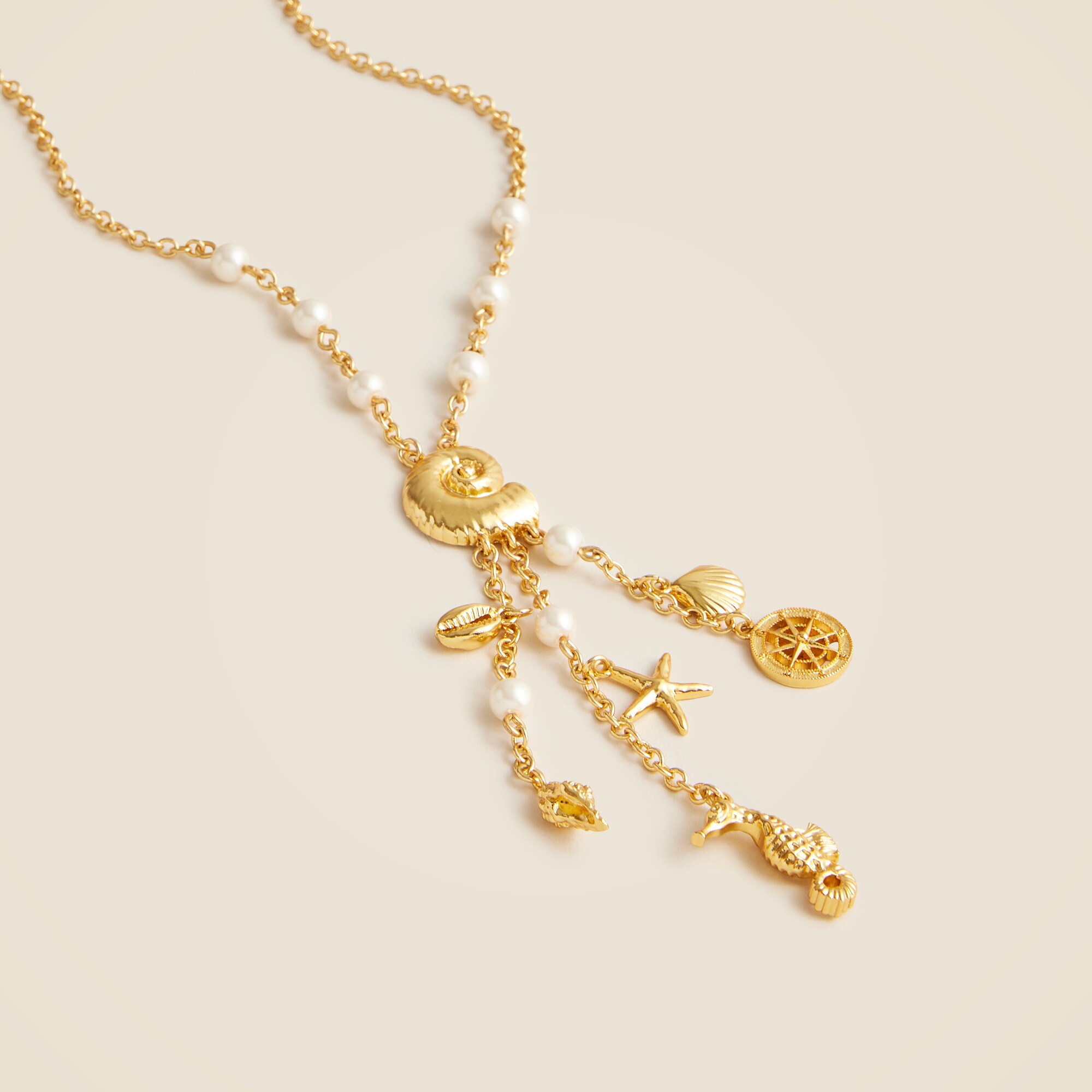 Nautical charm necklace