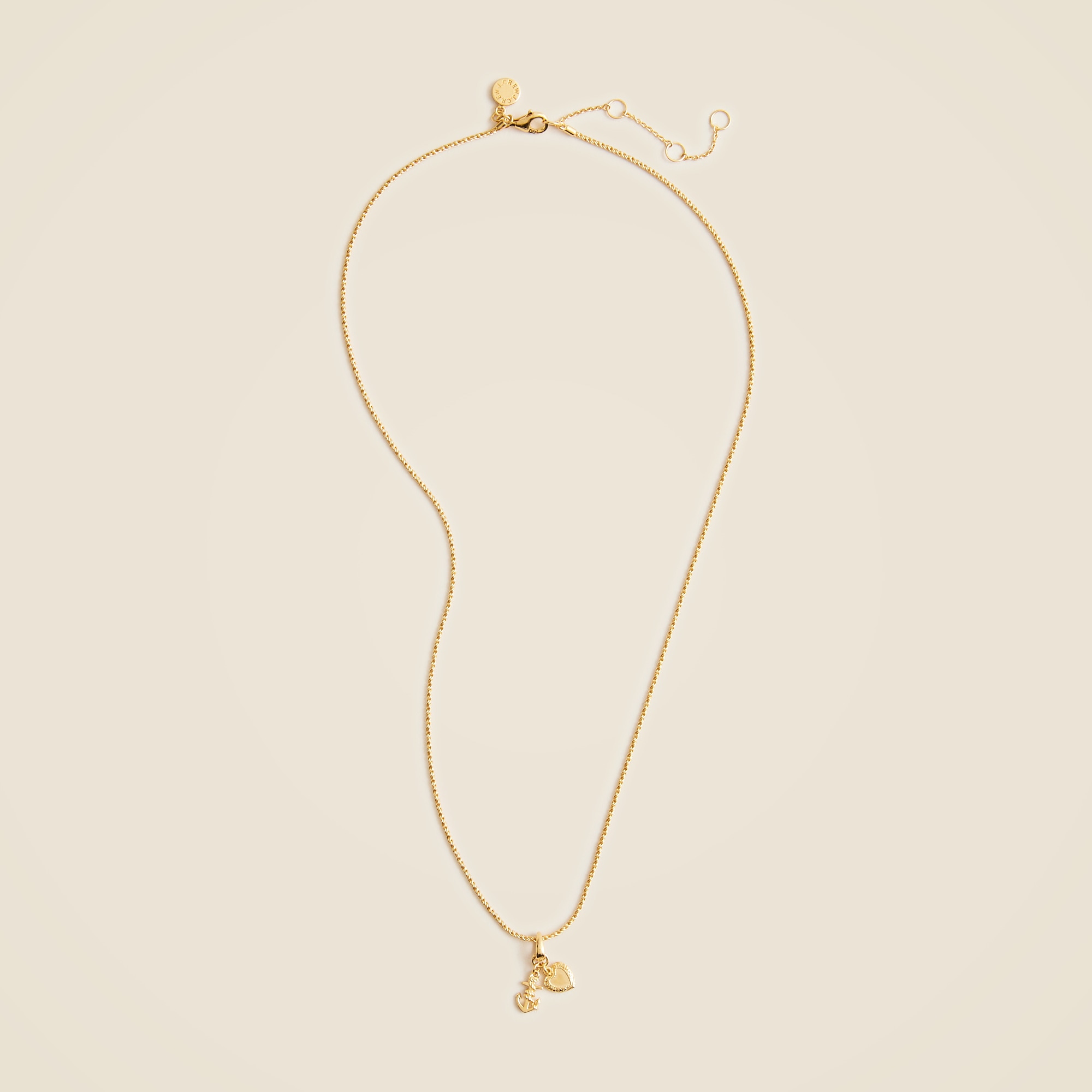 Gold Vermeil Heart Charm Necklace For Women | J.Crew
