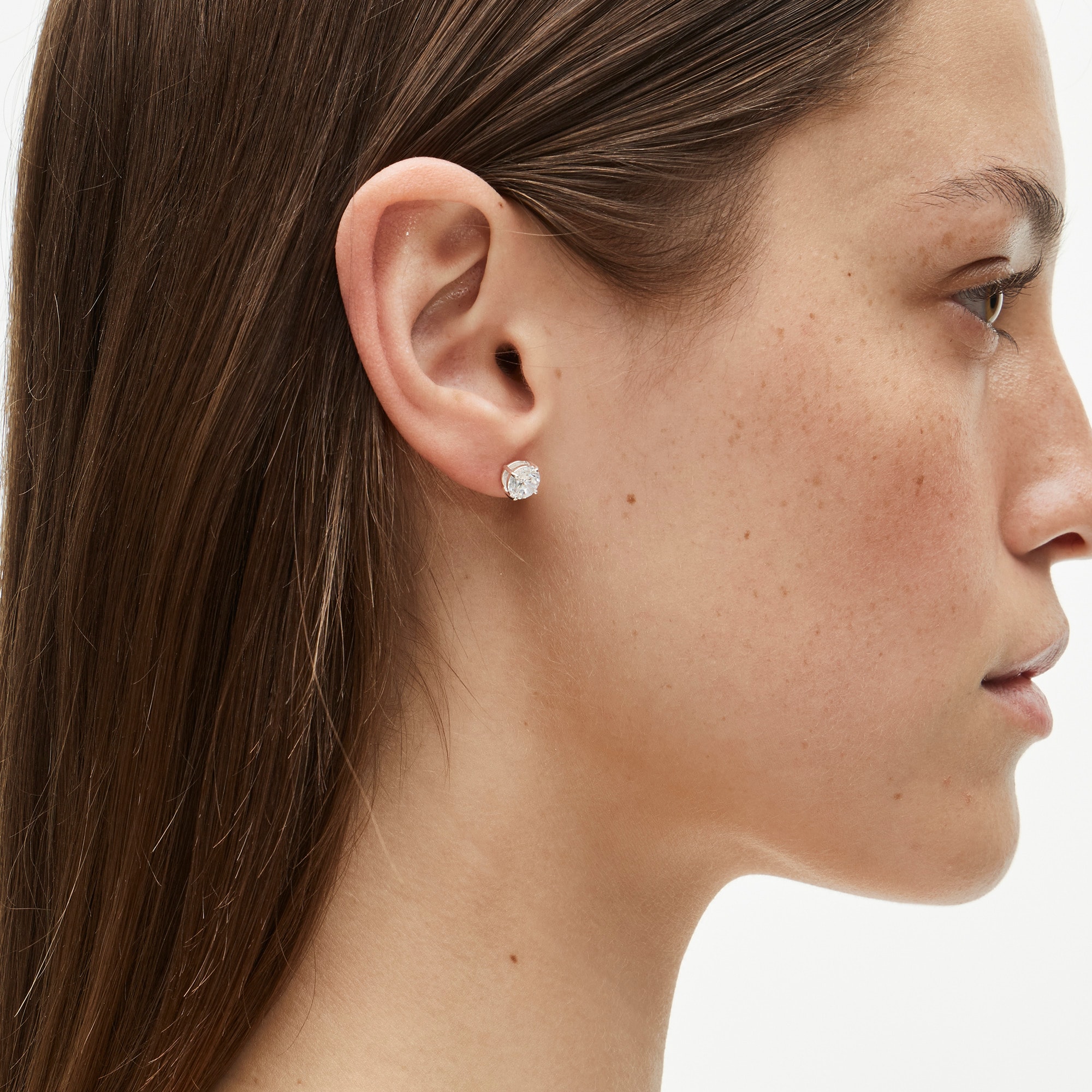 Gold Vermeil Cubic Zirconia Stud Earrings For Women | J.Crew