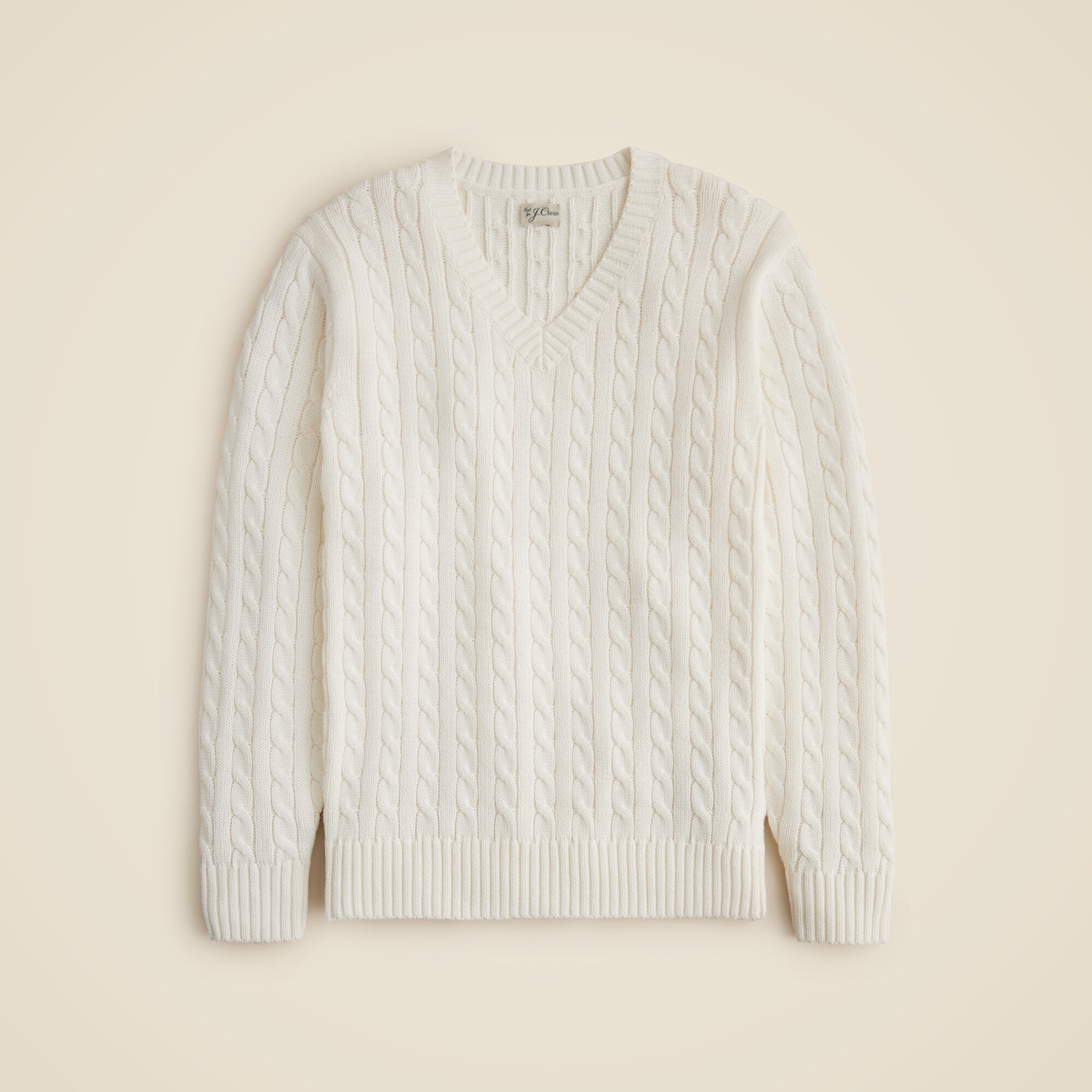 GALERIE VIE×VERY【Crew Neck Knit】 O by Jan-Jan Van Essche Cable Knit Crewneck, Dark Mix – Glasswing