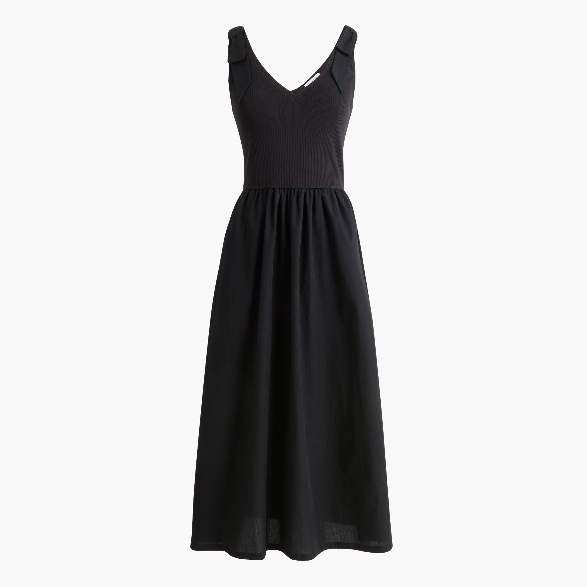 womens Bow-strap knit mixy dress