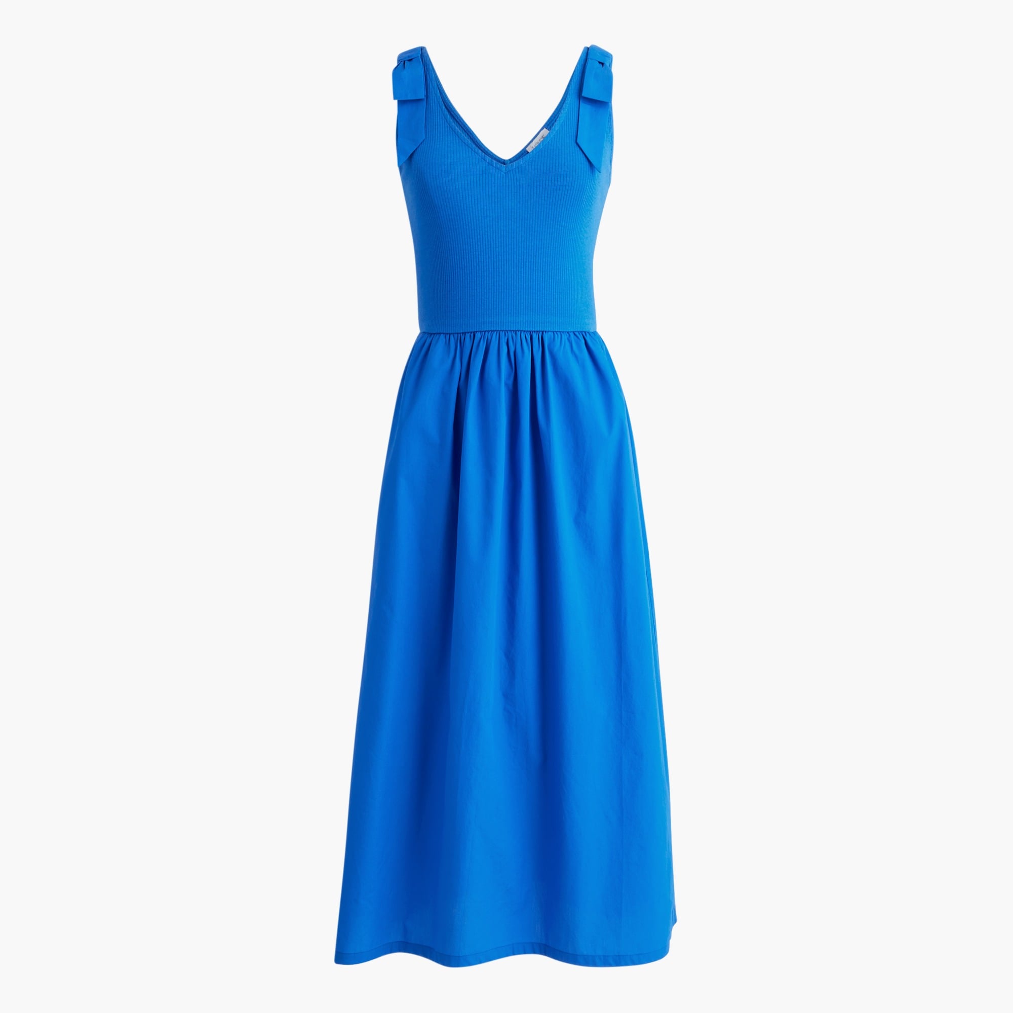 Bow-strap knit mixy dress