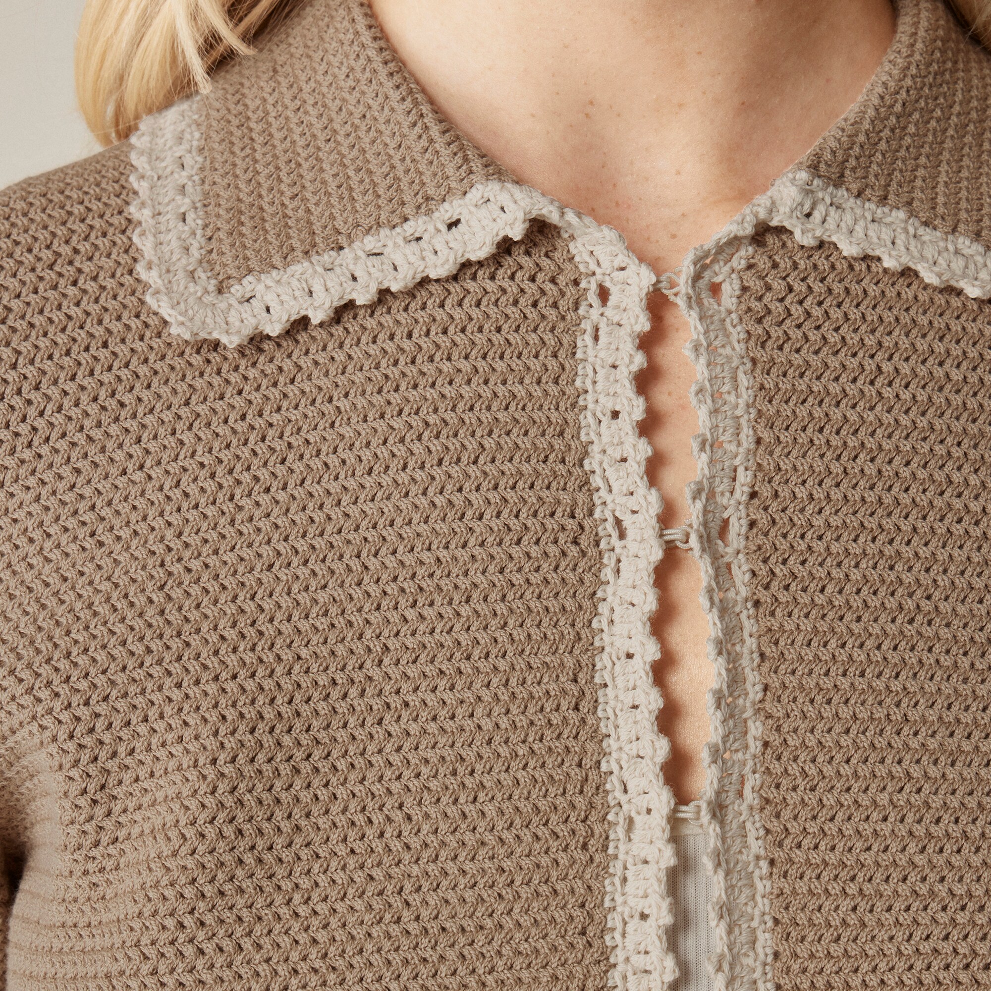 Crochet Short-sleeve Cardigan For Women | J.Crew