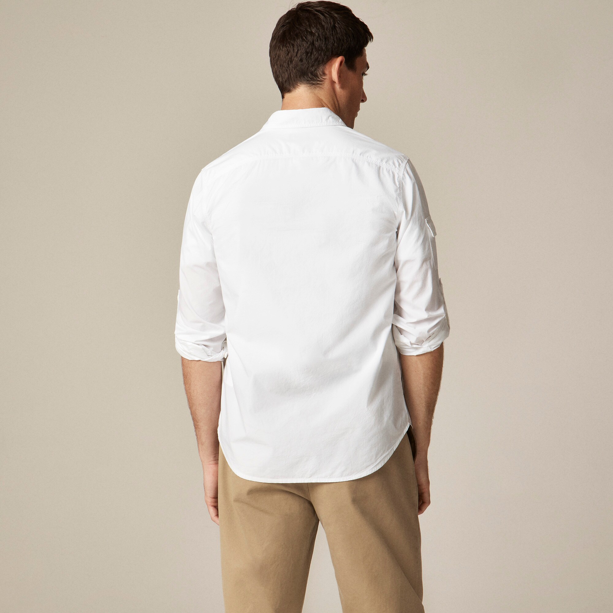 Atlantic Coastal Supplies X J.Crew cotton poplin fishing shirt