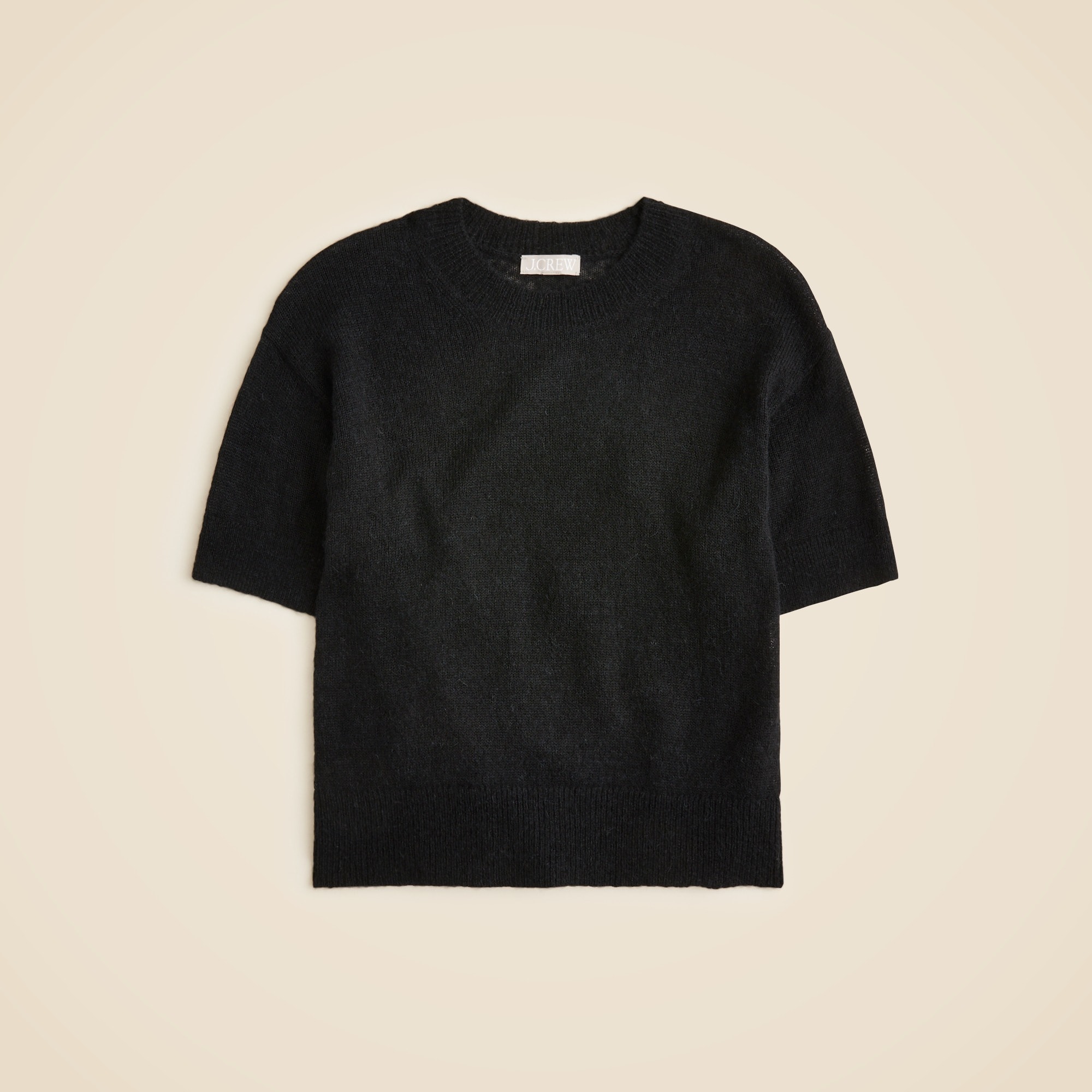 Alpaca-blend oversized sweater T-shirt