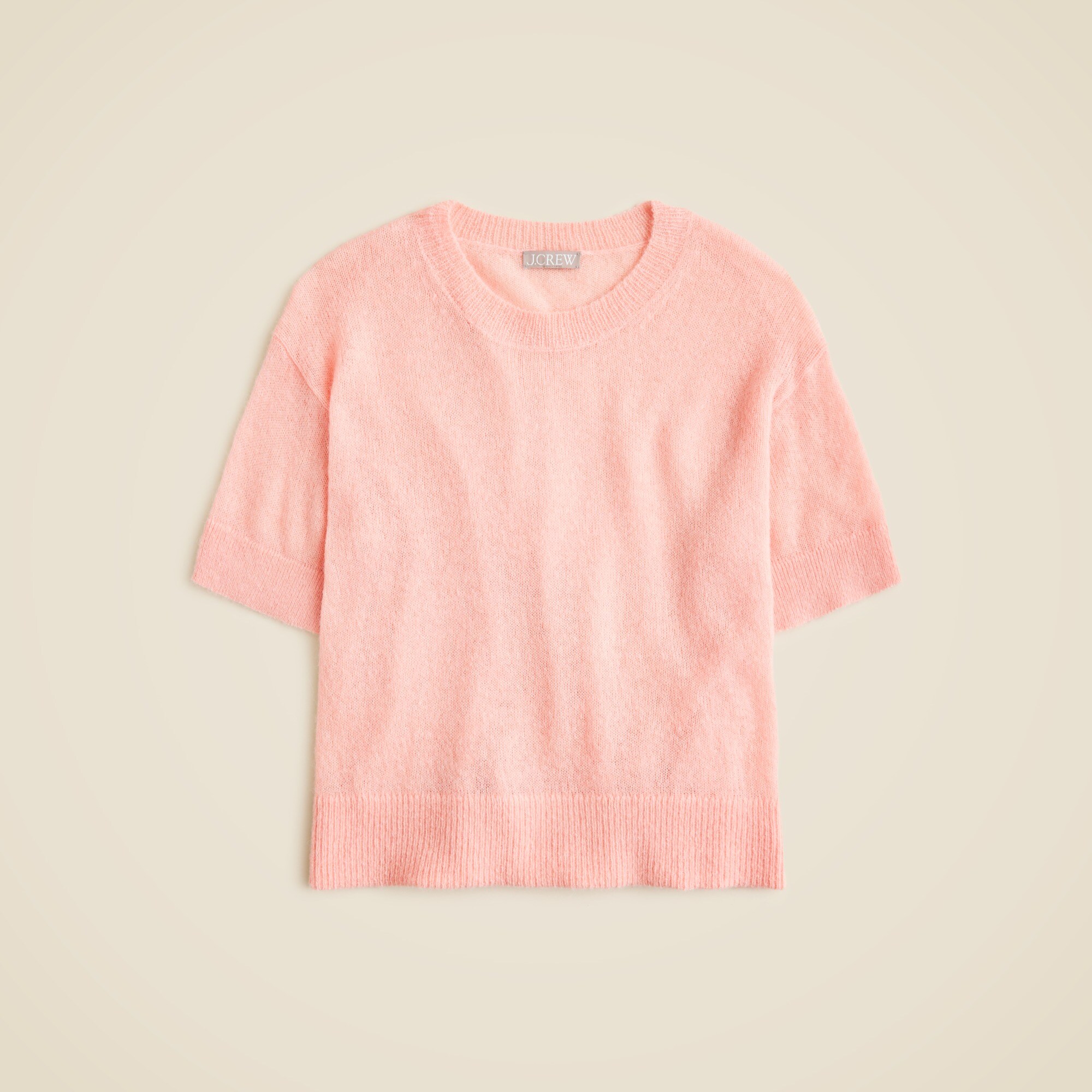 Alpaca-blend oversized sweater T-shirt