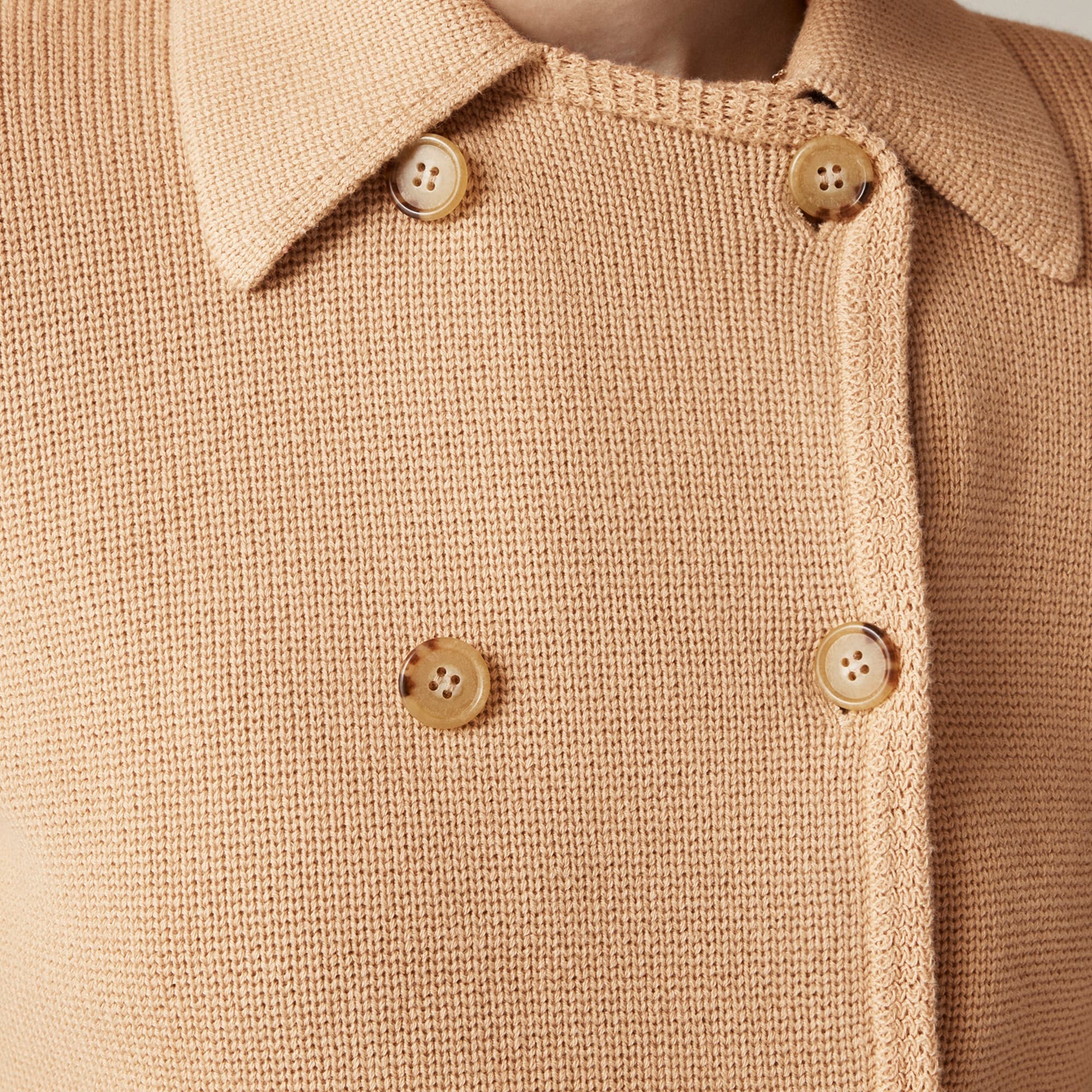 Shrunken peacoat sweater