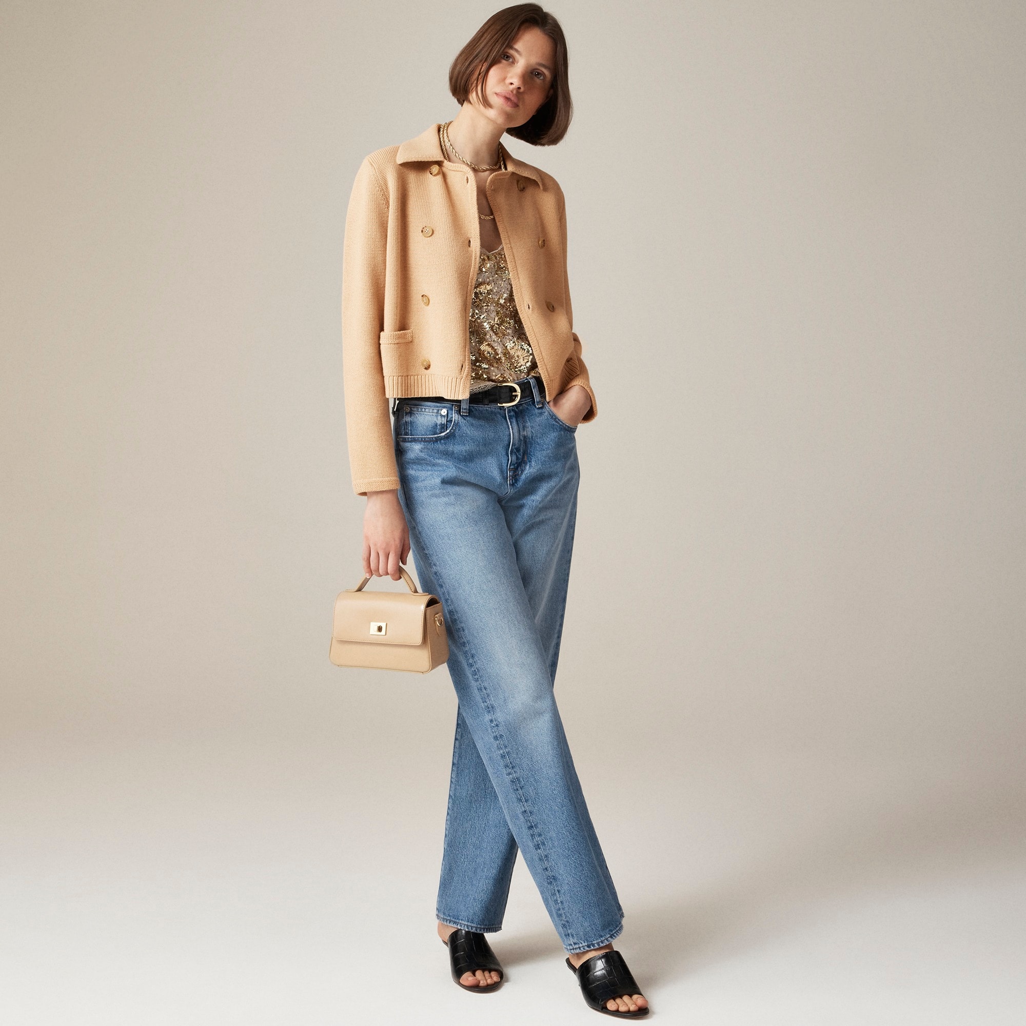 womens Marielle cropped cardigan