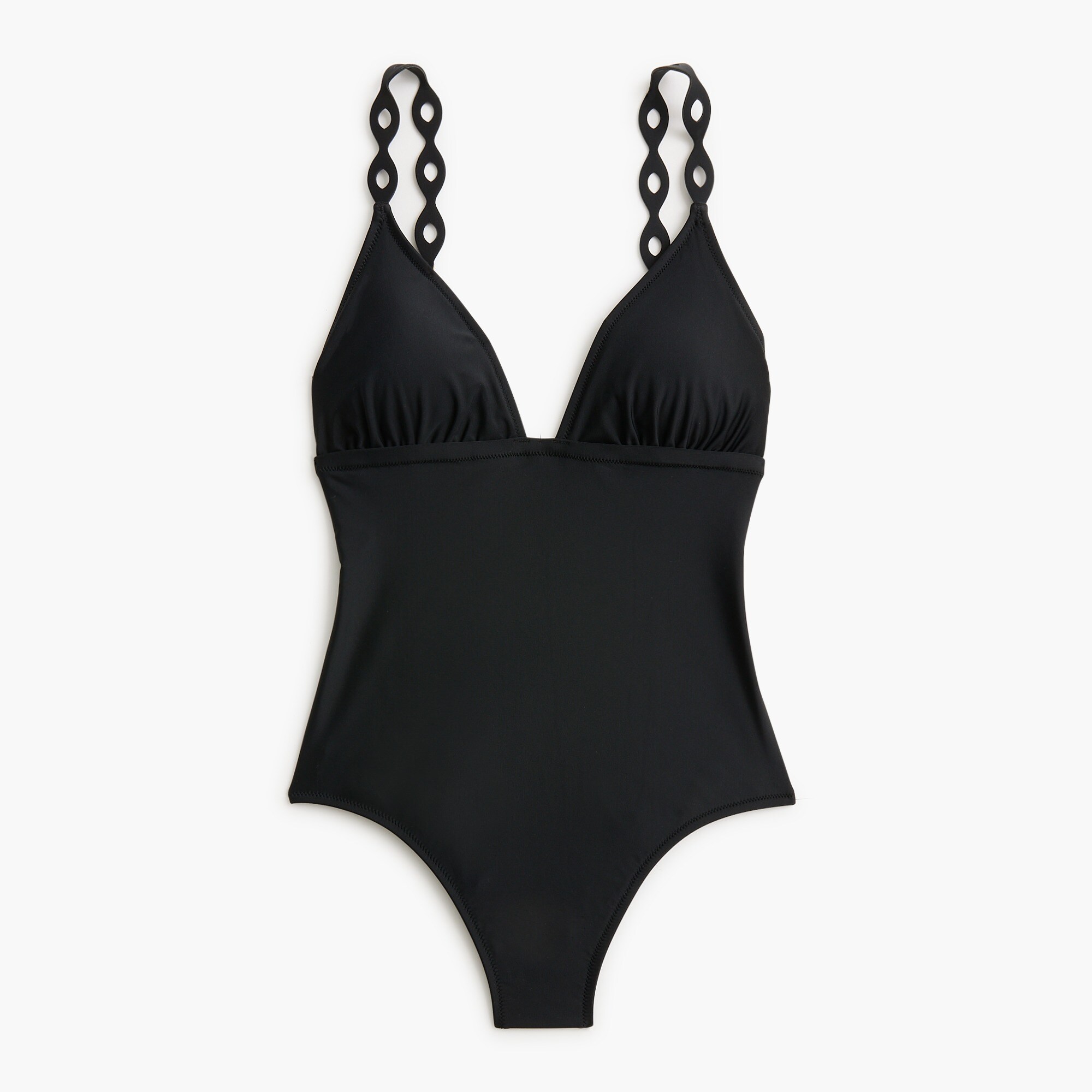 Cutout strap one-piece swimsuit
