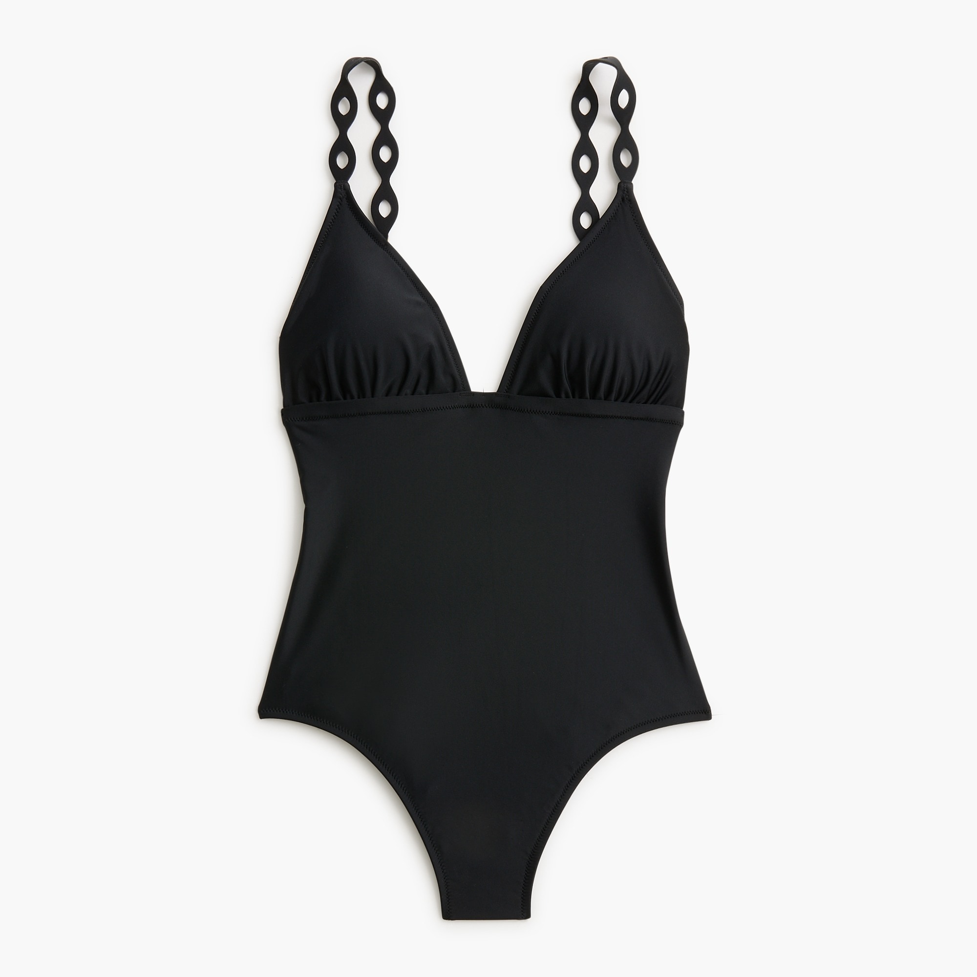 cutout strap one-piece swimsuit for women
