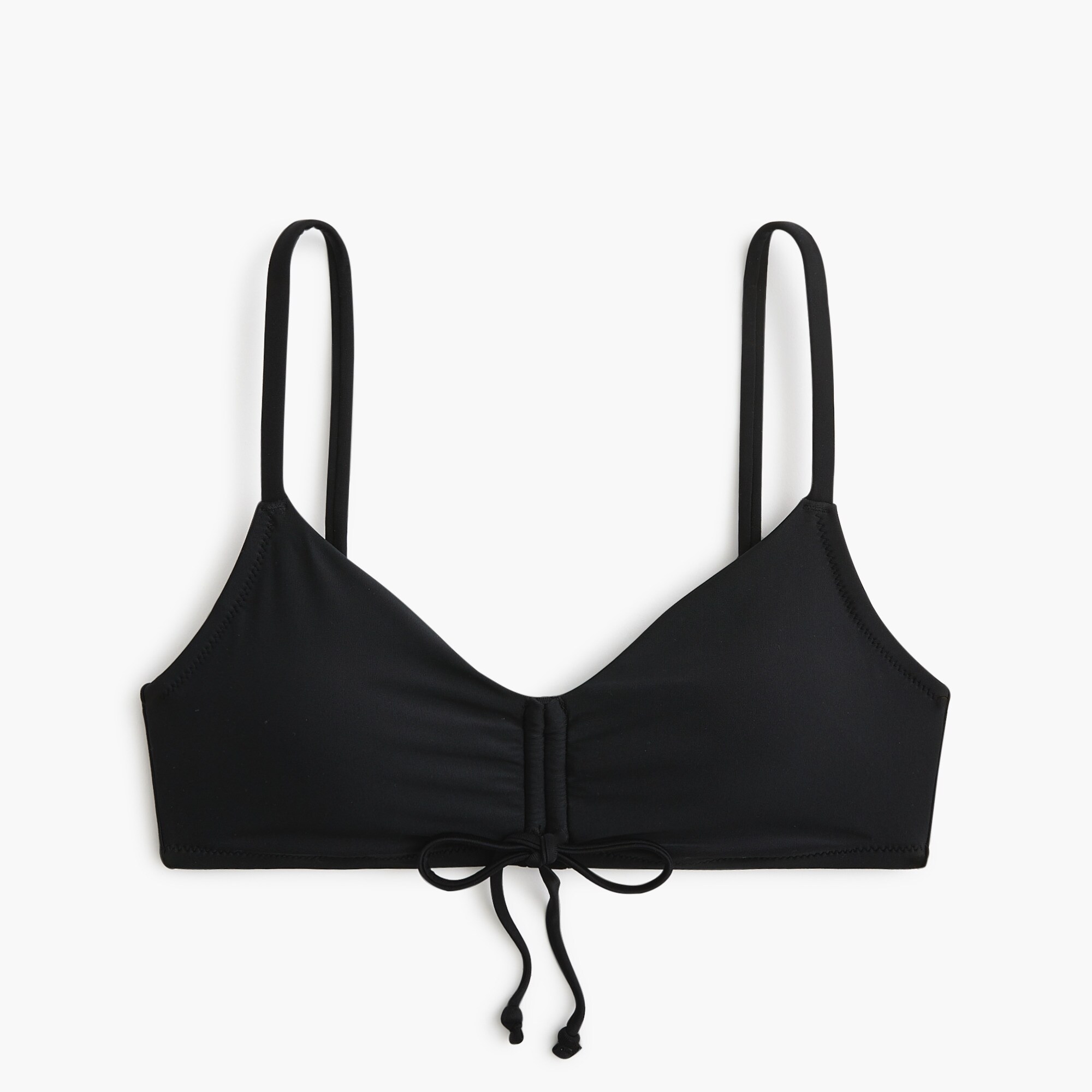 Tie-front bikini top