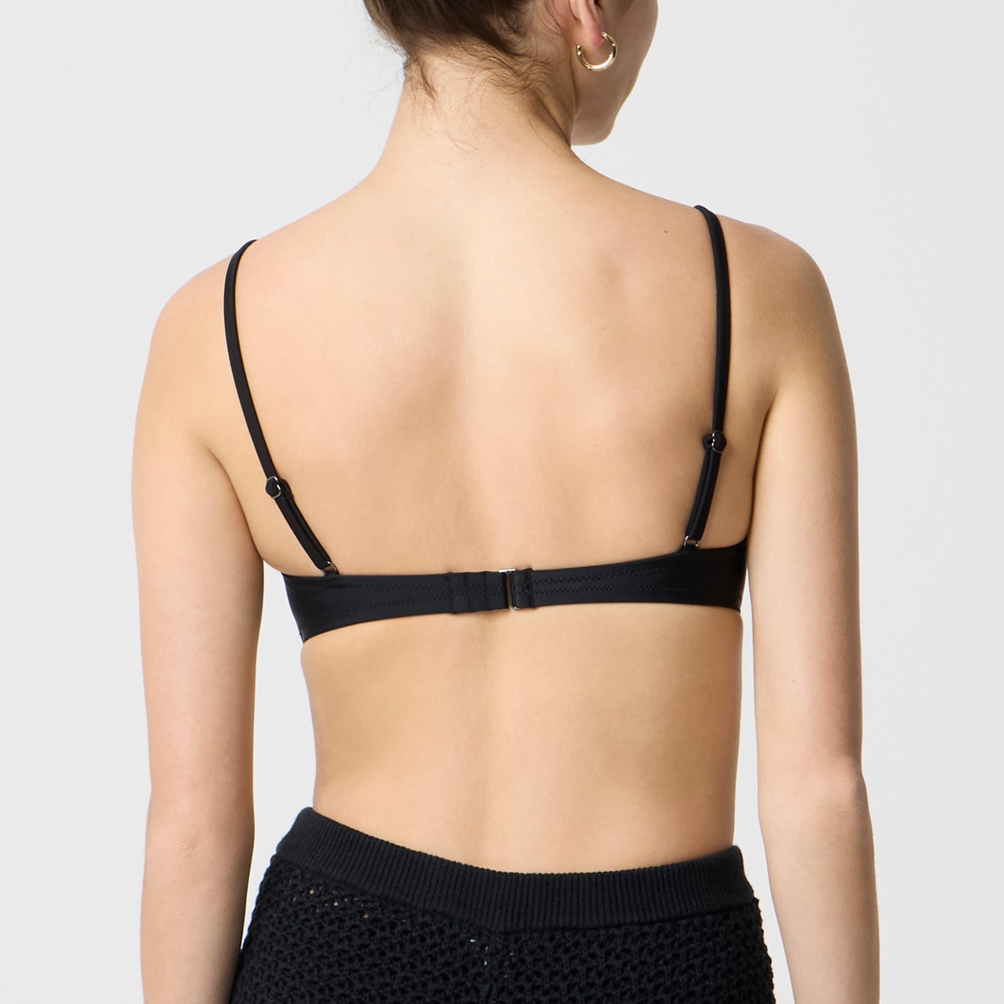 Tie-front bikini top
