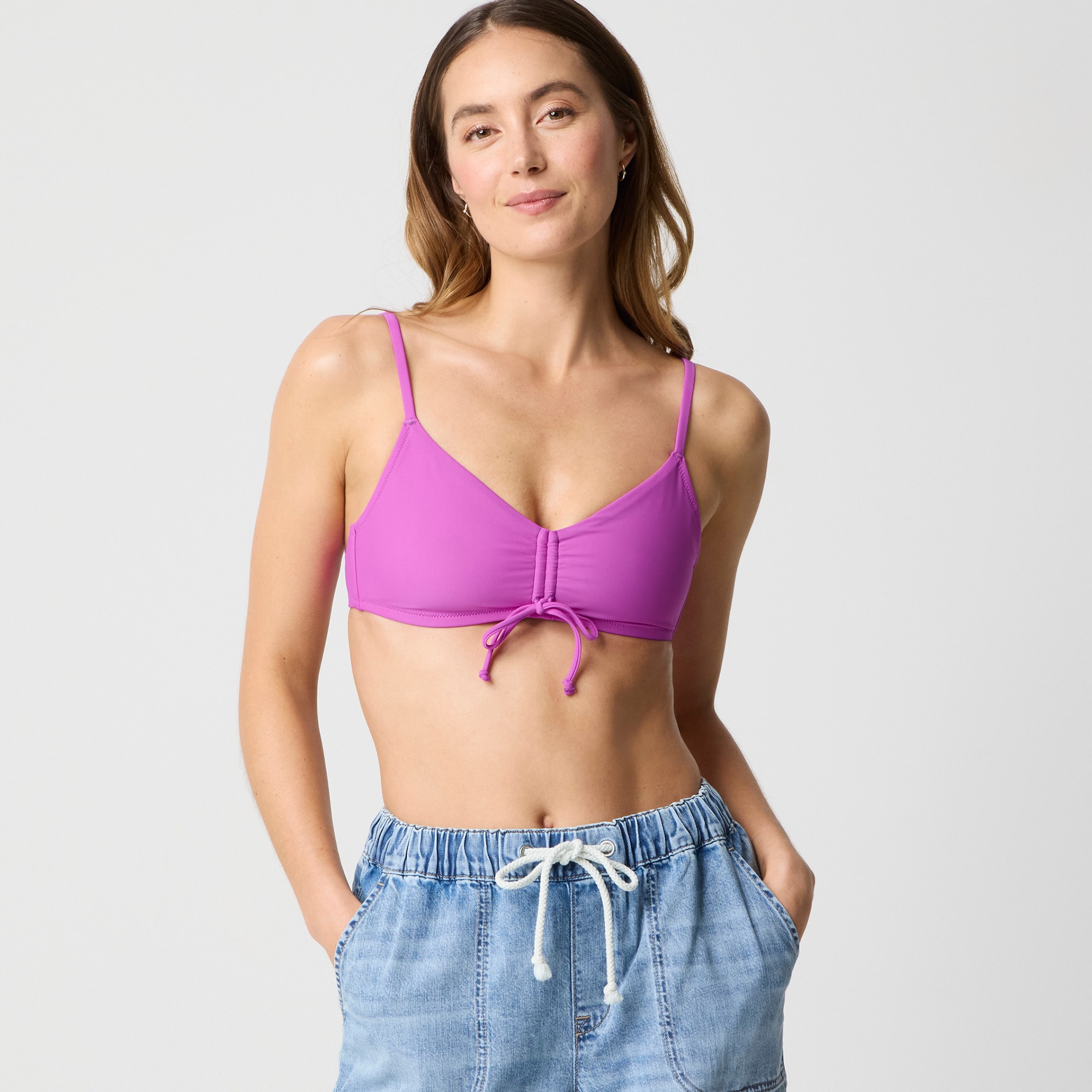 womens Tie-front bikini top