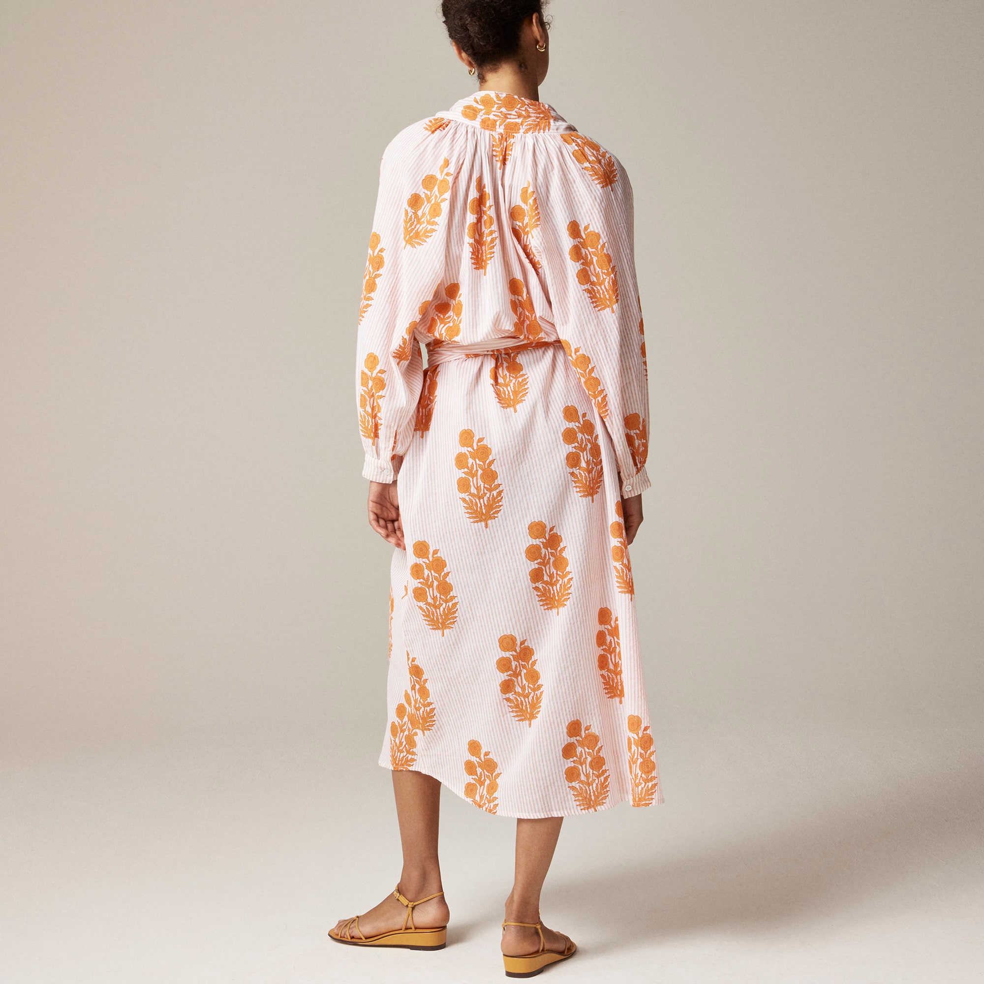 womens SZ Blockprints&trade; X J.Crew wrap shirtdress