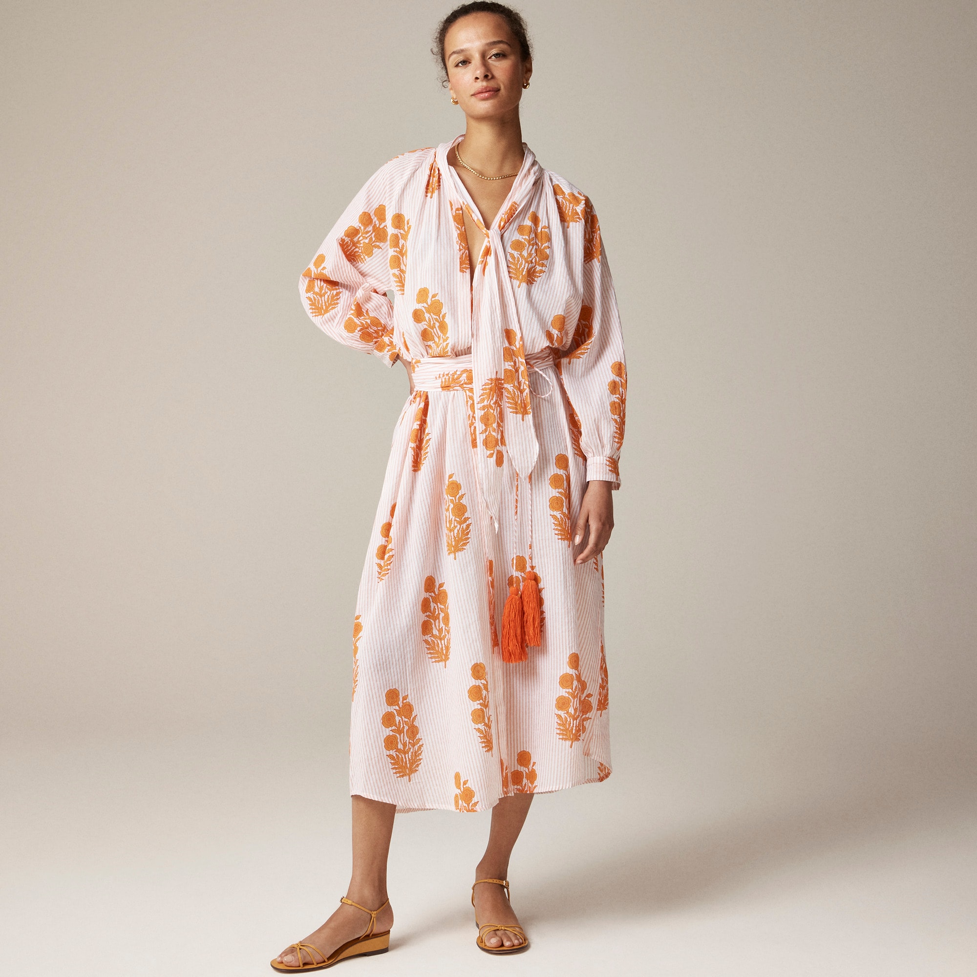 SZ Blockprints™ X J.Crew wrap shirtdress