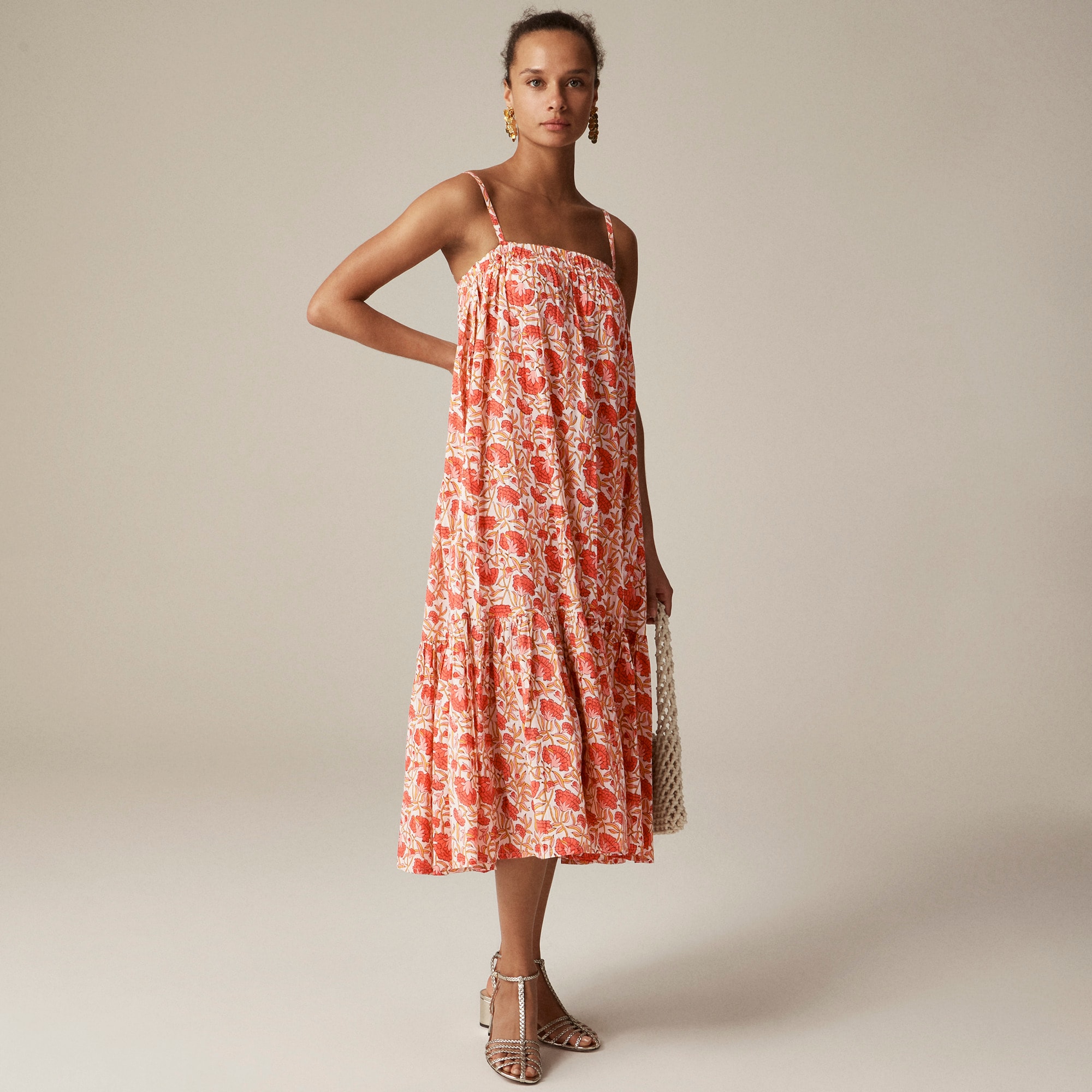 womens SZ Blockprints&trade; X J.Crew tiered dress